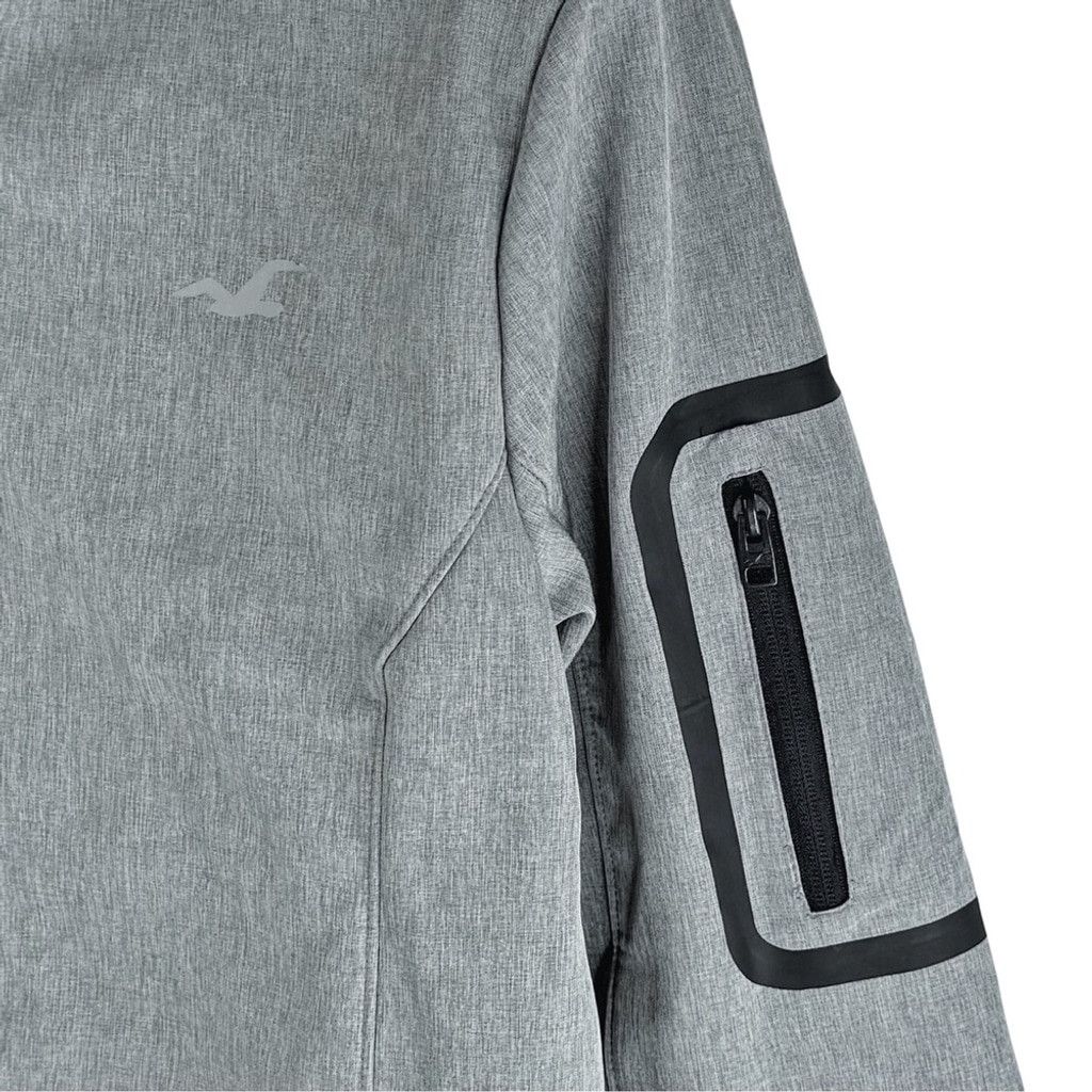 Hollister HOLLISTER Men's Grey Fleece Lined Jacket w Hood/Pockets M Size US M / EU 48-50 / 2 - 4 Thumbnail