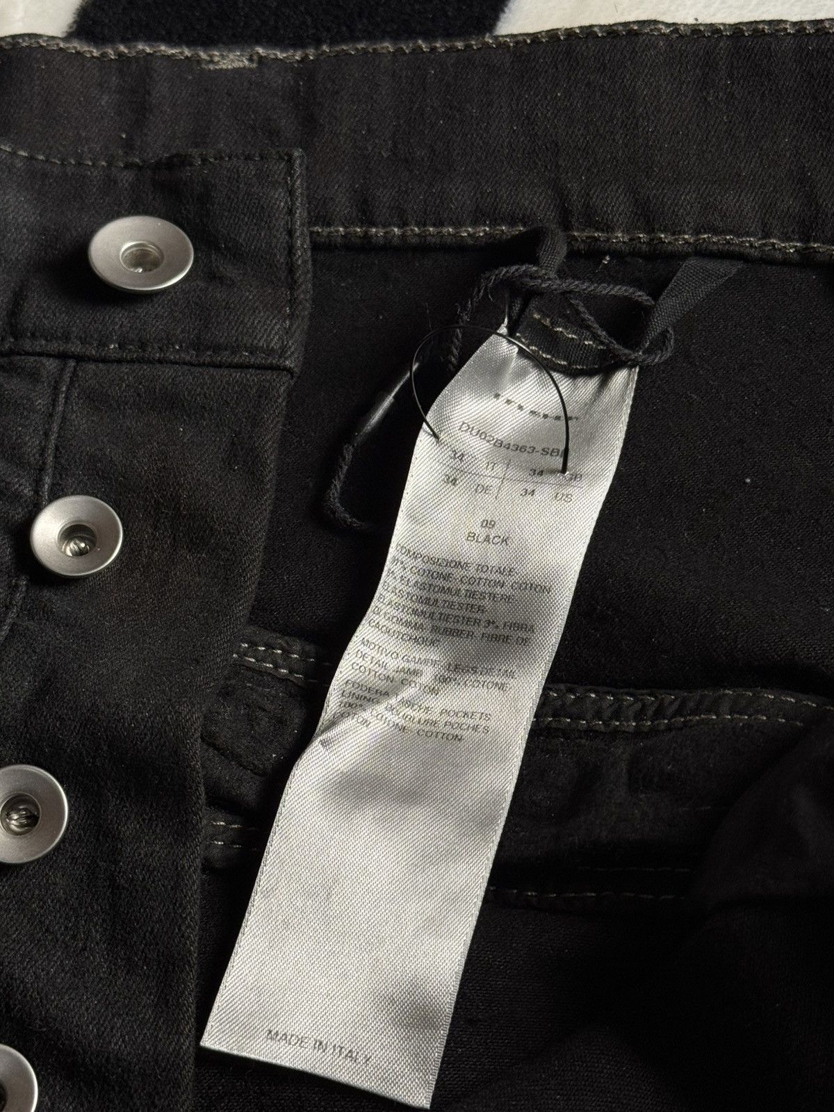 Rick Owens Drkshdw $1505 BOLAN BANANA JEANS FLARED SKINNY SLIM DENIM BOOT CUT Size US 34 / EU 50 - 6 Thumbnail