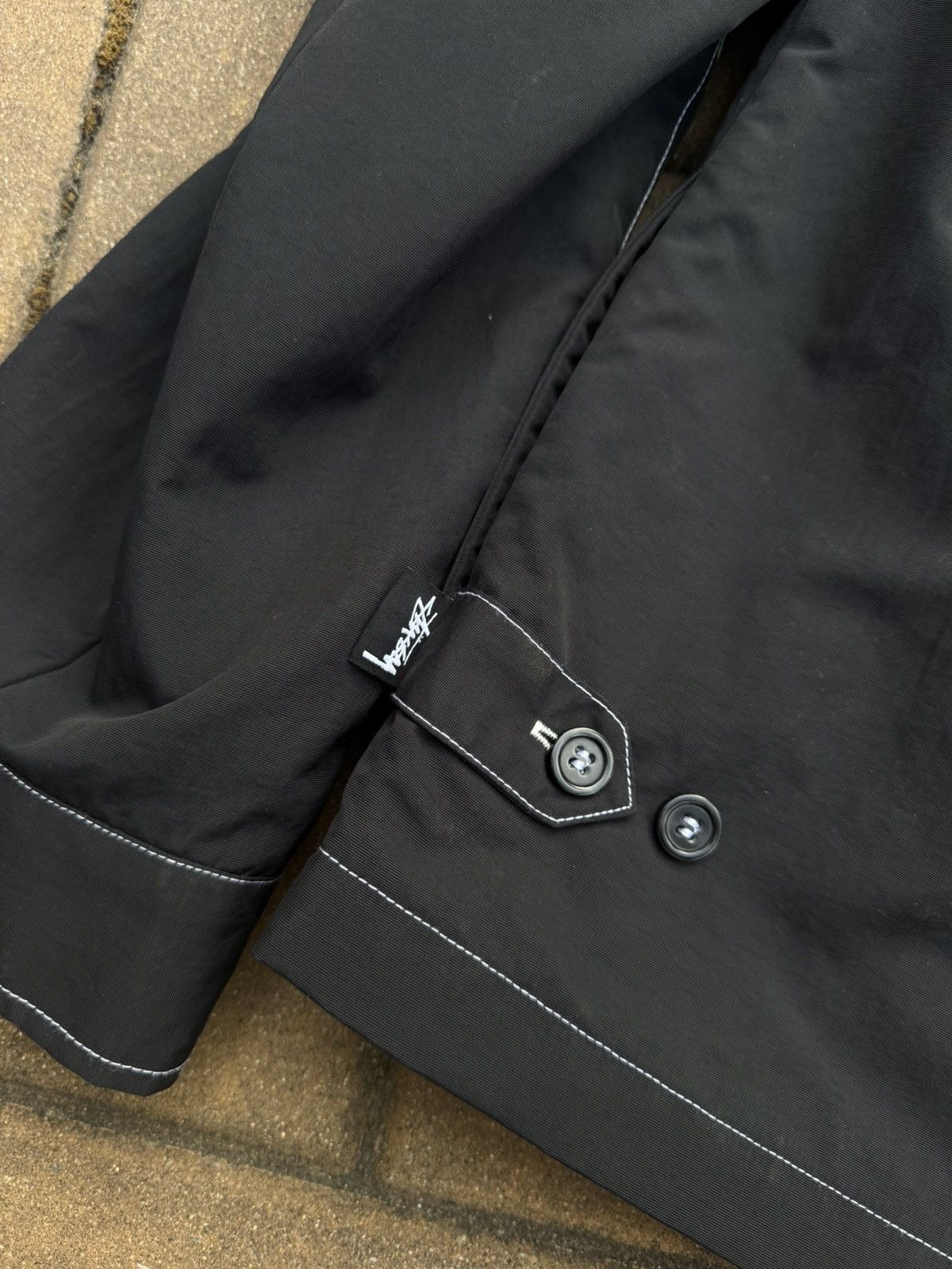 Stussy Stussy Panel Zip Jacket Panel Contrast Stitch Black Size L Size US L / EU 52-54 / 3 - 6 Thumbnail