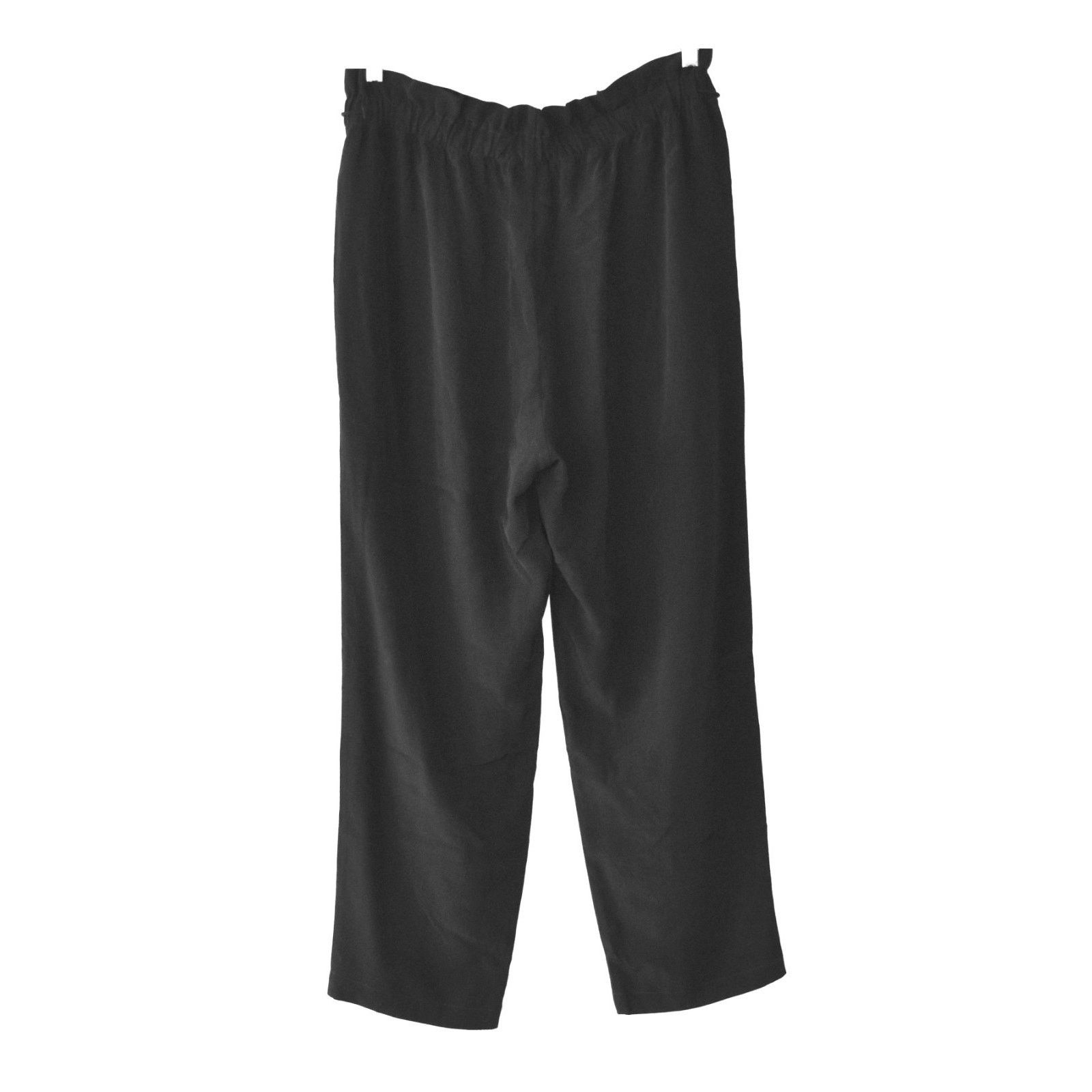 Eileen Fisher EILEEN FISHER Black Tencel Elasticized Waist Pants Size M Size 32" / US 10 / IT 46 - 2 Thumbnail