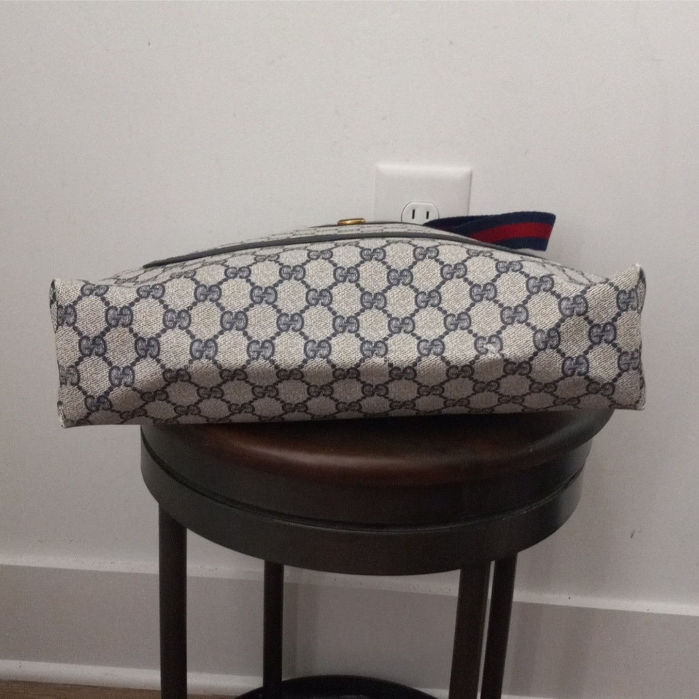 Gucci Vintage Gucci GG Monogram Supreme Sherry Web Ophidia Shopper Size ONE SIZE - 5 Thumbnail