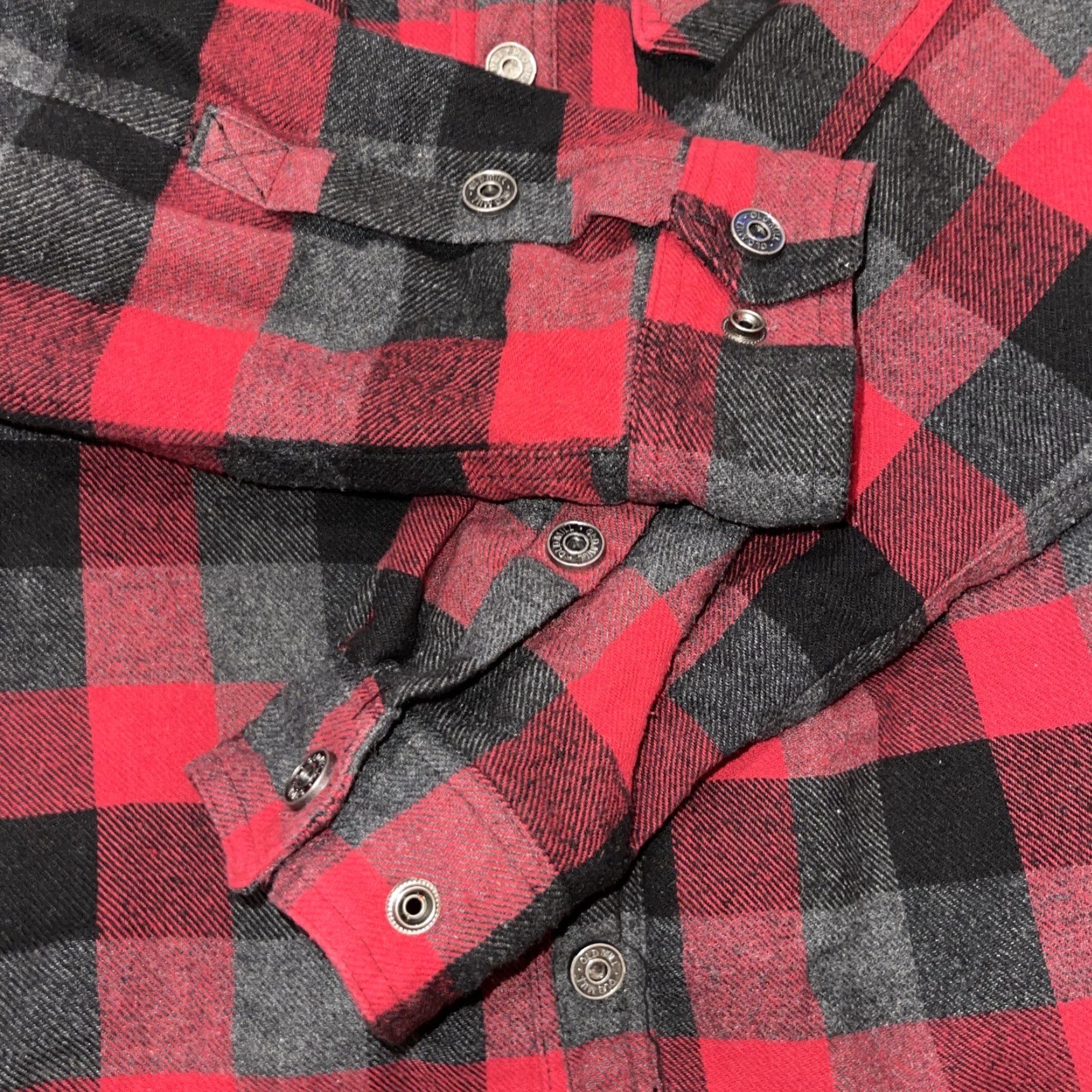 MILLY Old Mill Jacket Mens XL Red Flannel Snap Up Lined Outdoor Wear Workwear Shacket Size US XL / EU 56 / 4 - 5 Thumbnail