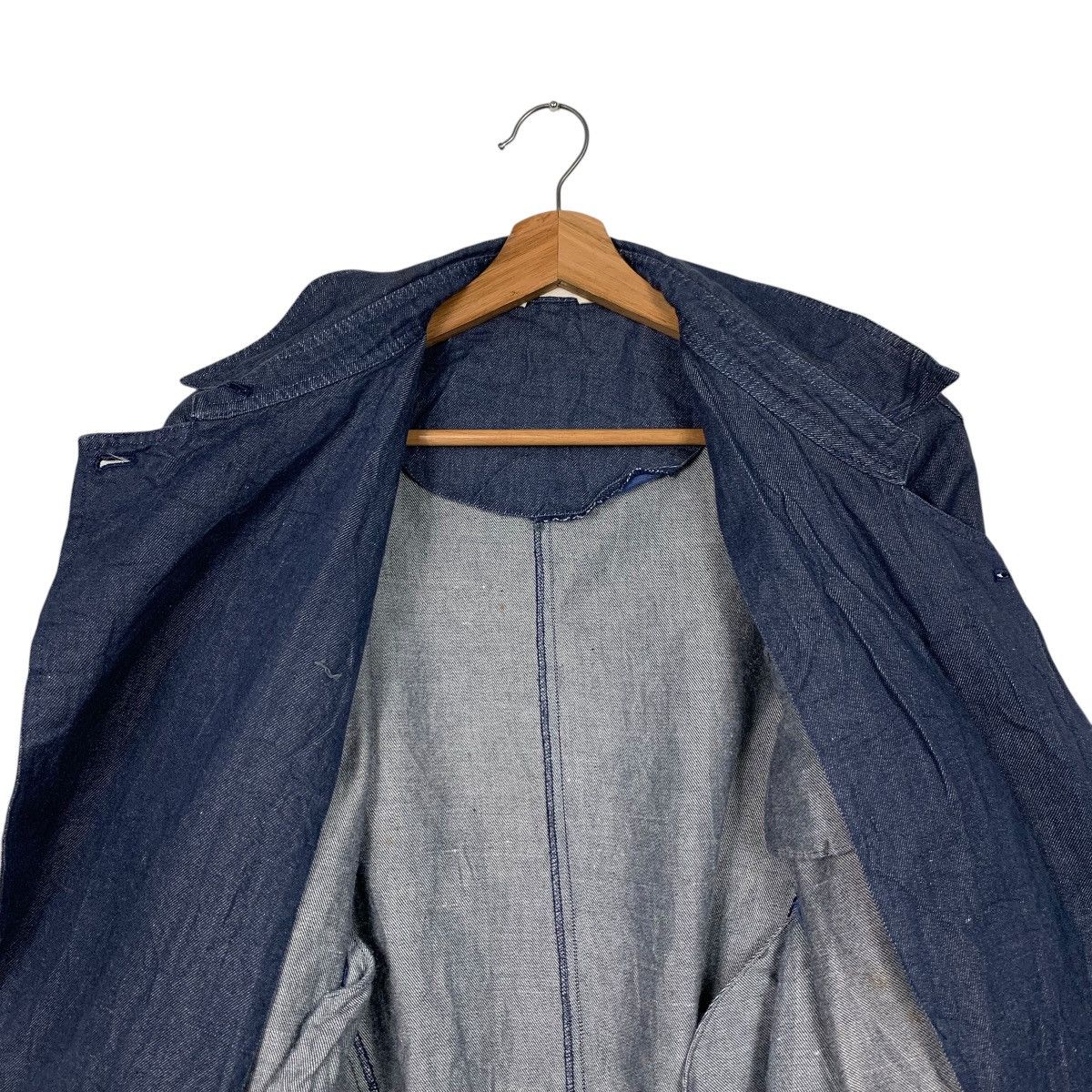 Japanese Brand ADVANCE & ADVENTURES Blue Denim Casual Jacket #1664-C74 Size M / US 6-8 / IT 42-44 - 12 Thumbnail