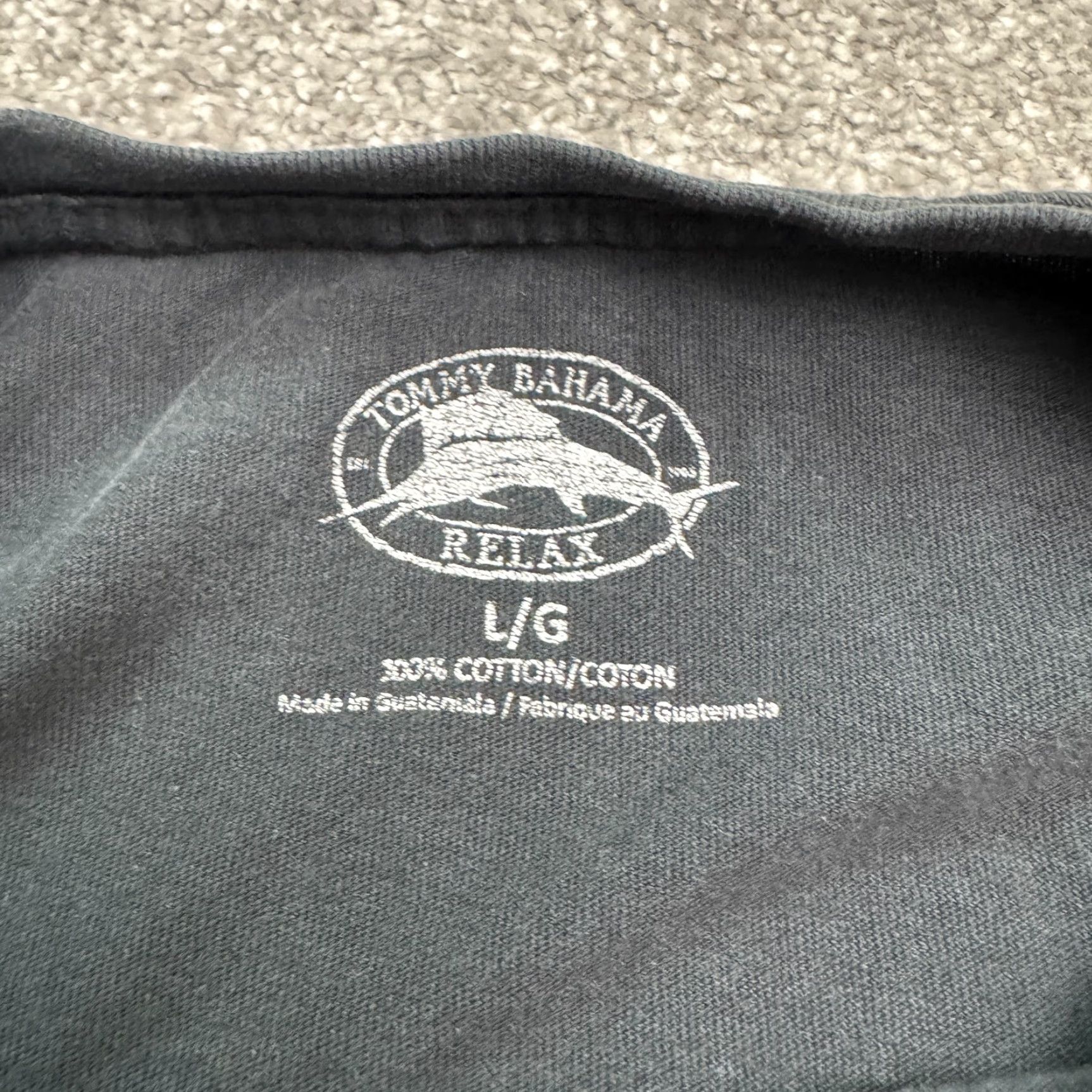 Tommy Bahama Tommy Bahama Shirt Men Large Black Short Sleeve Crew Neck Cotton Tee Logo Beach Outdoor Size US L / EU 52-54 / 3 - 5 Thumbnail