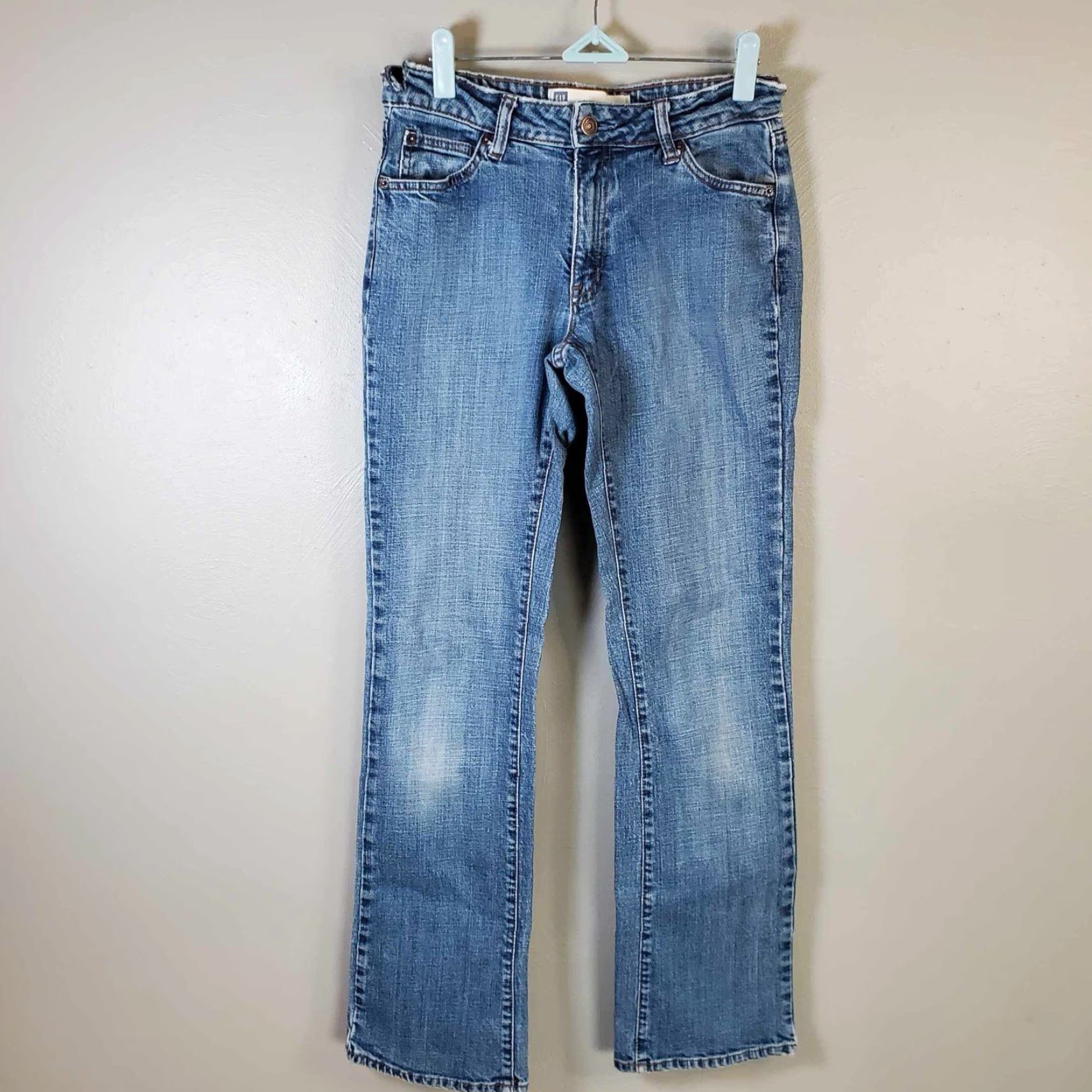 Gap VINTAGE Gap Bootcut Jeans Womens 4R Regular Altered Waist Blue Jeans Womens Size 27" / US 4 / IT 40 - 6 Thumbnail