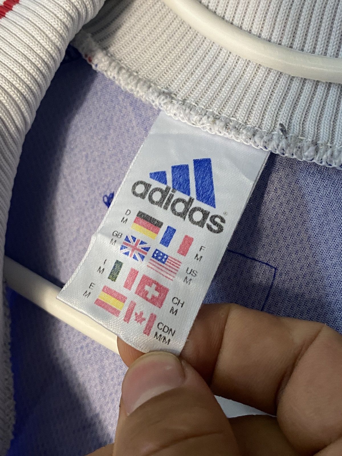 Adidas Vintage France Adidas Soccer Jersey 1998 Home Football Kit Size US M / EU 48-50 / 2 - 4 Thumbnail