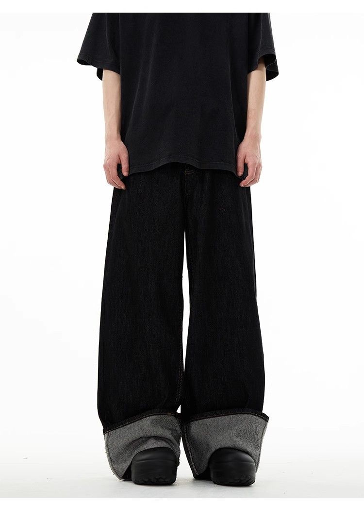 Japanese Brand × Jean Loose fitting straight leg wide leg jeans Size US 30 / EU 46 - 3 Thumbnail