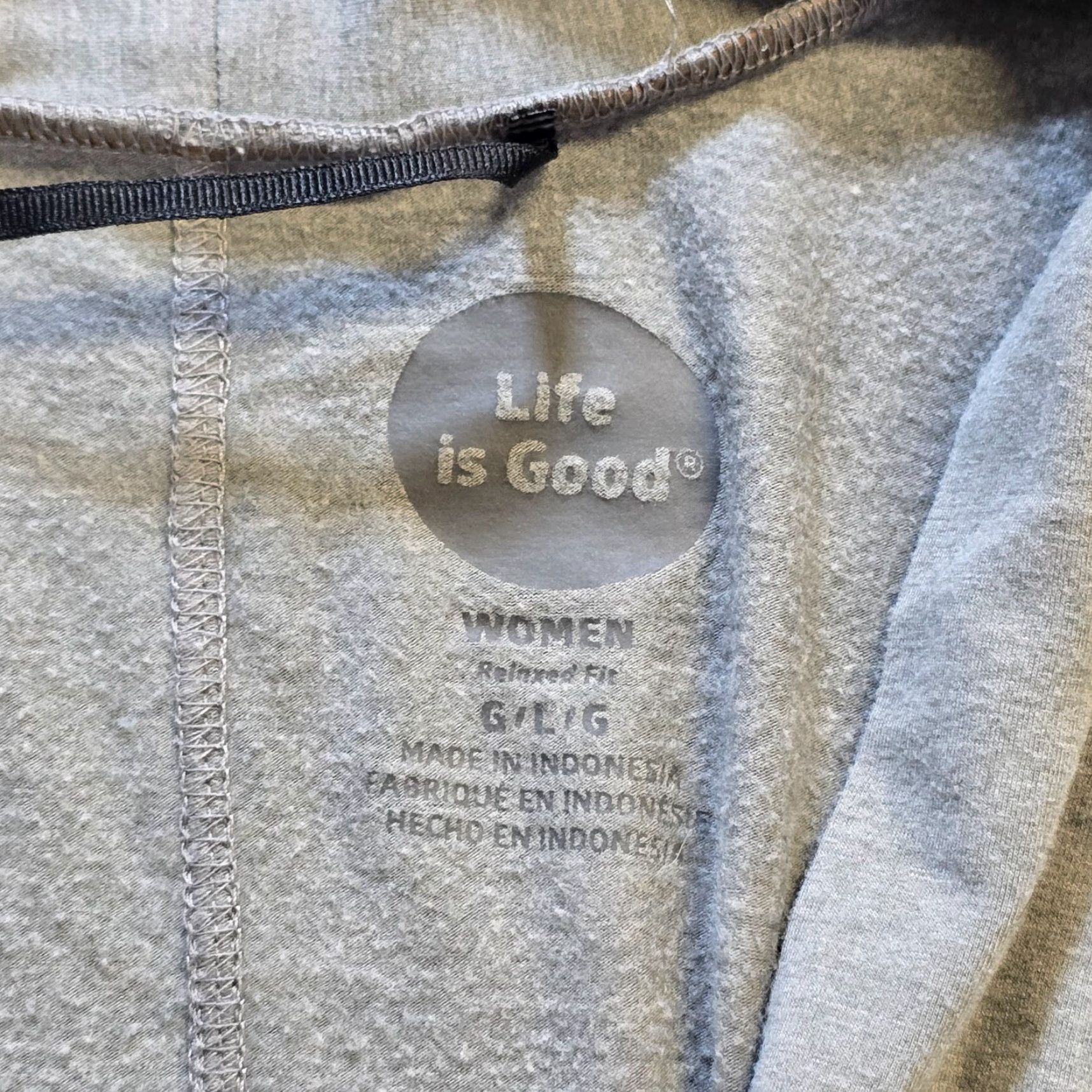 Life is Good Life is Good Sweater Cardigan Womens Large Gray Open Pockets Casual Lounge Size L / US 10 / IT 46 - 3 Thumbnail