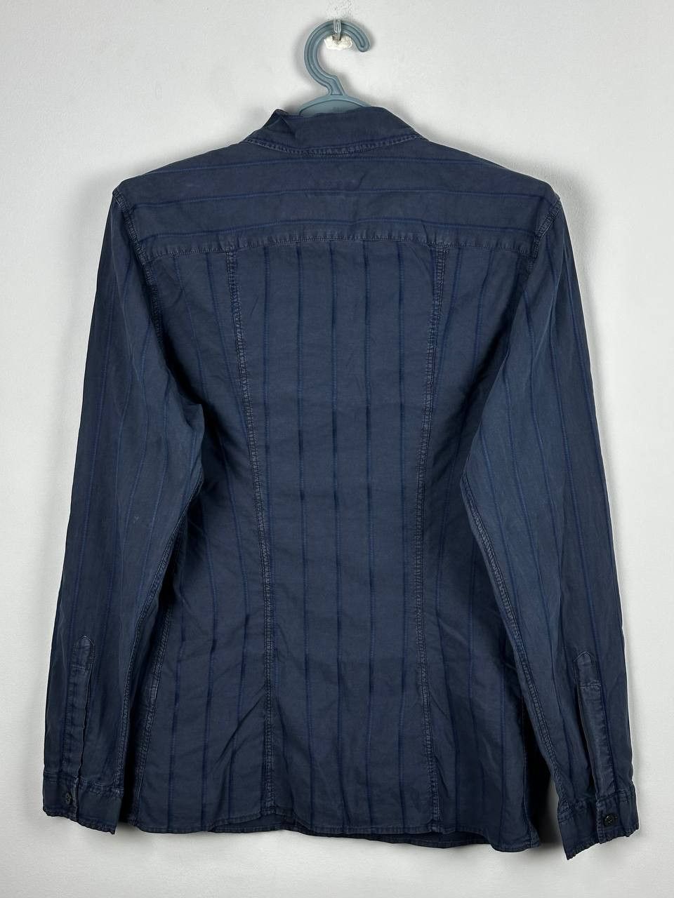 Armani Vintage Armani Jeans Striped Avant Garde Shirt Size US M / EU 48-50 / 2 - 10 Thumbnail
