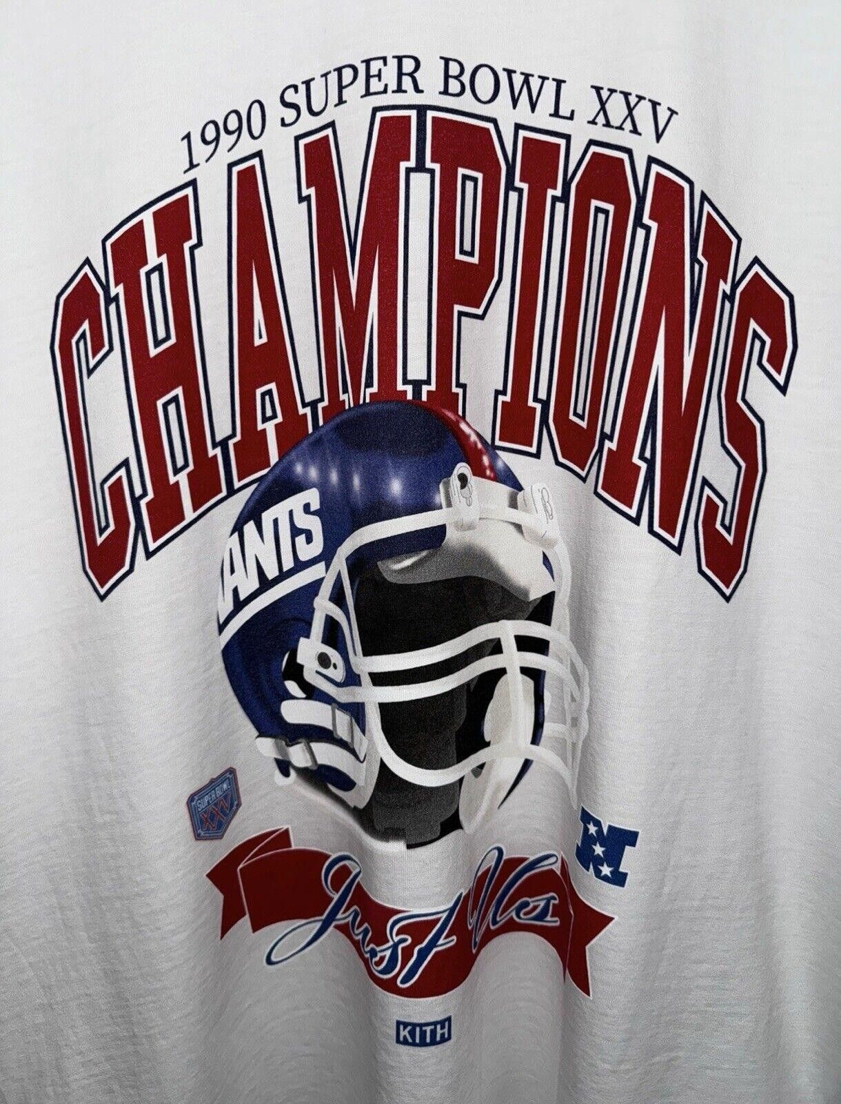 Kith Kith x NFL Giants Superbowl Vintage Tee Shirt Sz M RARE Size US M / EU 48-50 / 2 - 2 Thumbnail