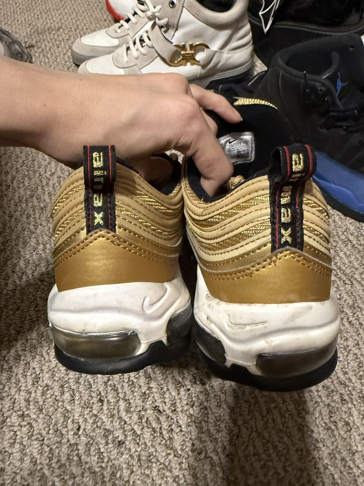 Nike Nike Air Max 97 OG Metallic Gold 2023 🏆⭐️ Size US 10 / EU 43 - 4 Thumbnail