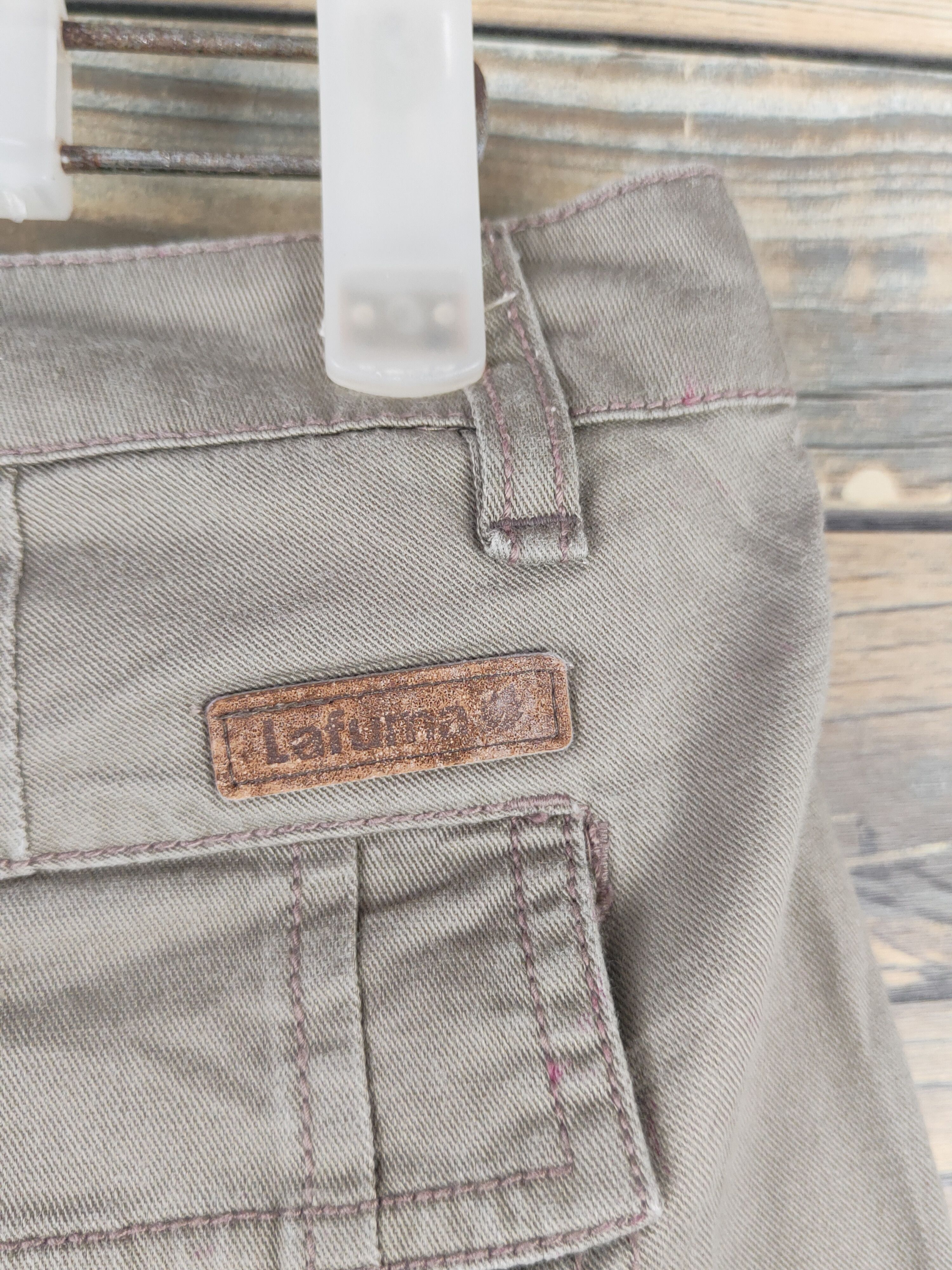 Japanese Brand DL Lafuma Olive Multipocket Tactical Cargo Pants #1772 Size 29" - 10 Thumbnail