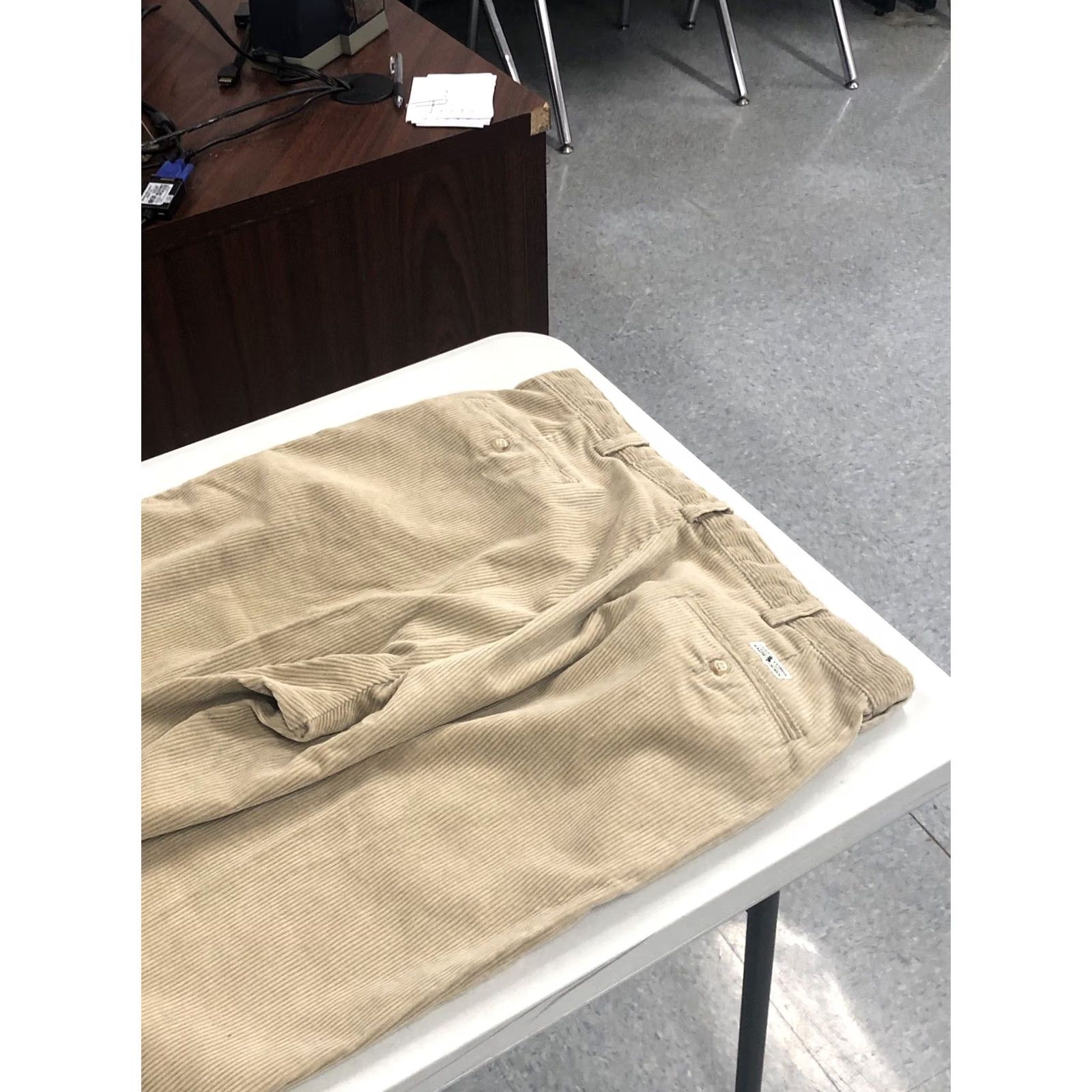 Polo Ralph Lauren VINTAGE 90s Polo Ralph Lauren Mens Pants Brown 35x31.5 Wide Wale Corduroy EUC Size US S / EU 44-46 / 1 - 5 Thumbnail