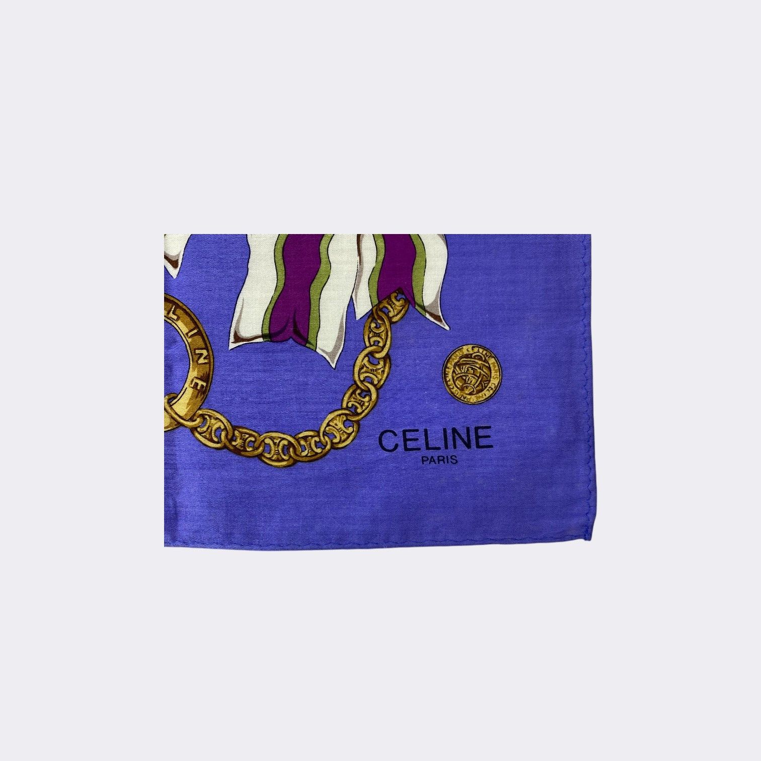 Celine Vintage Celine Handkerchief Neckerchief Bandana H459Q Size ONE SIZE - 4 Thumbnail