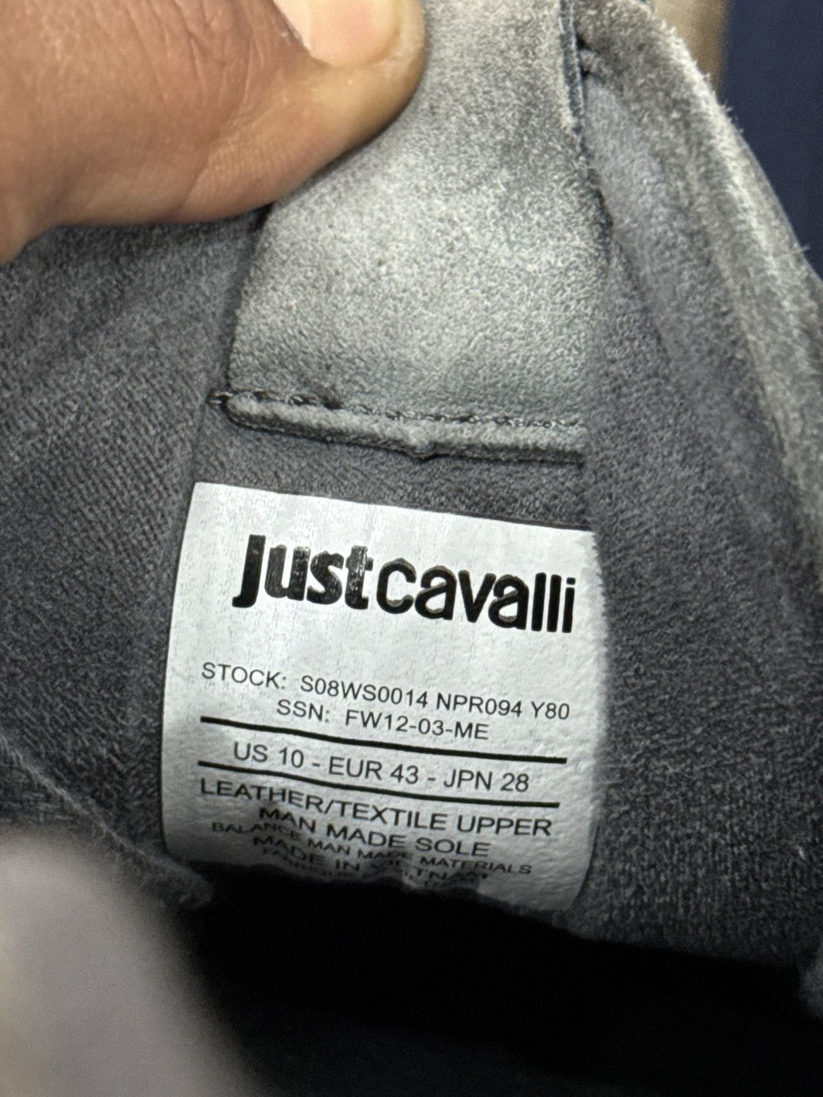 Just Cavalli Just Cavali Vintage low cut leather trainers Size US 10 / EU 43 - 16 Thumbnail