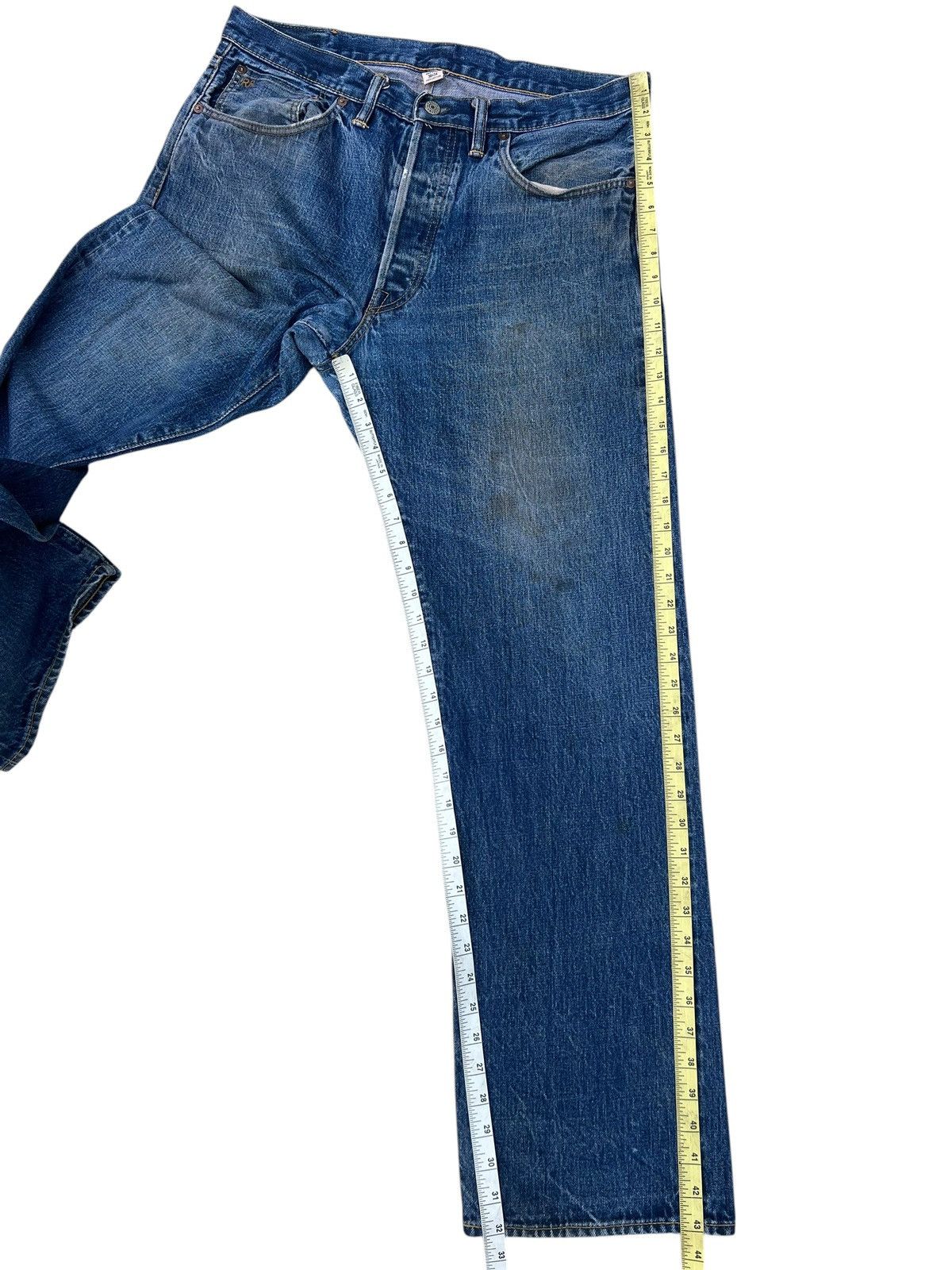 Ralph Lauren Vintage RRL Hidden Rivets Dirty Mud Denim Selvedge Jeans Size US 36 / EU 52 - 6 Thumbnail