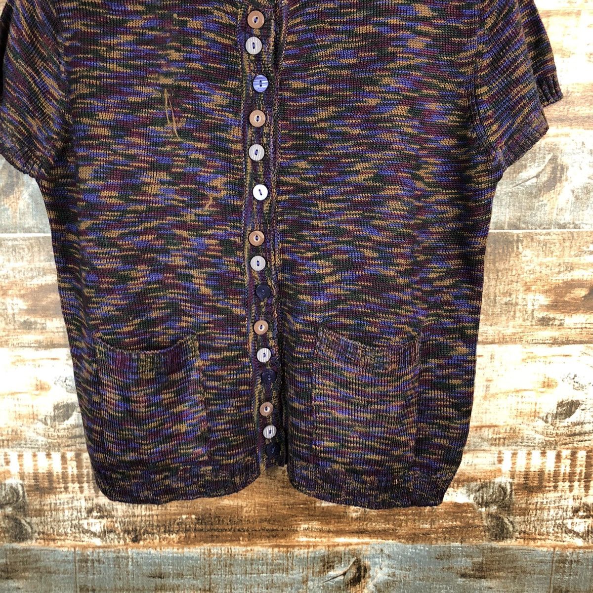 Japanese Brand Pursuft Deideal Purple Cardigan vintage Knitwear #A1679 Size M / US 6-8 / IT 42-44 - 6 Thumbnail