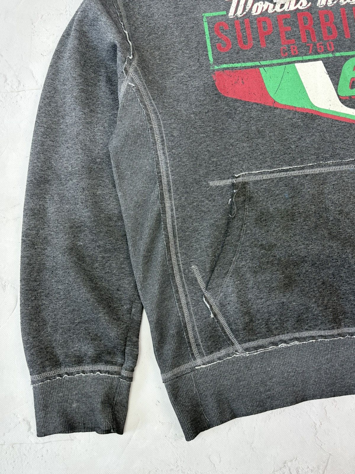 Honda Vintage Honda Superbike Distressed Grey Hoodie Size US XL / EU 56 / 4 - 6 Thumbnail