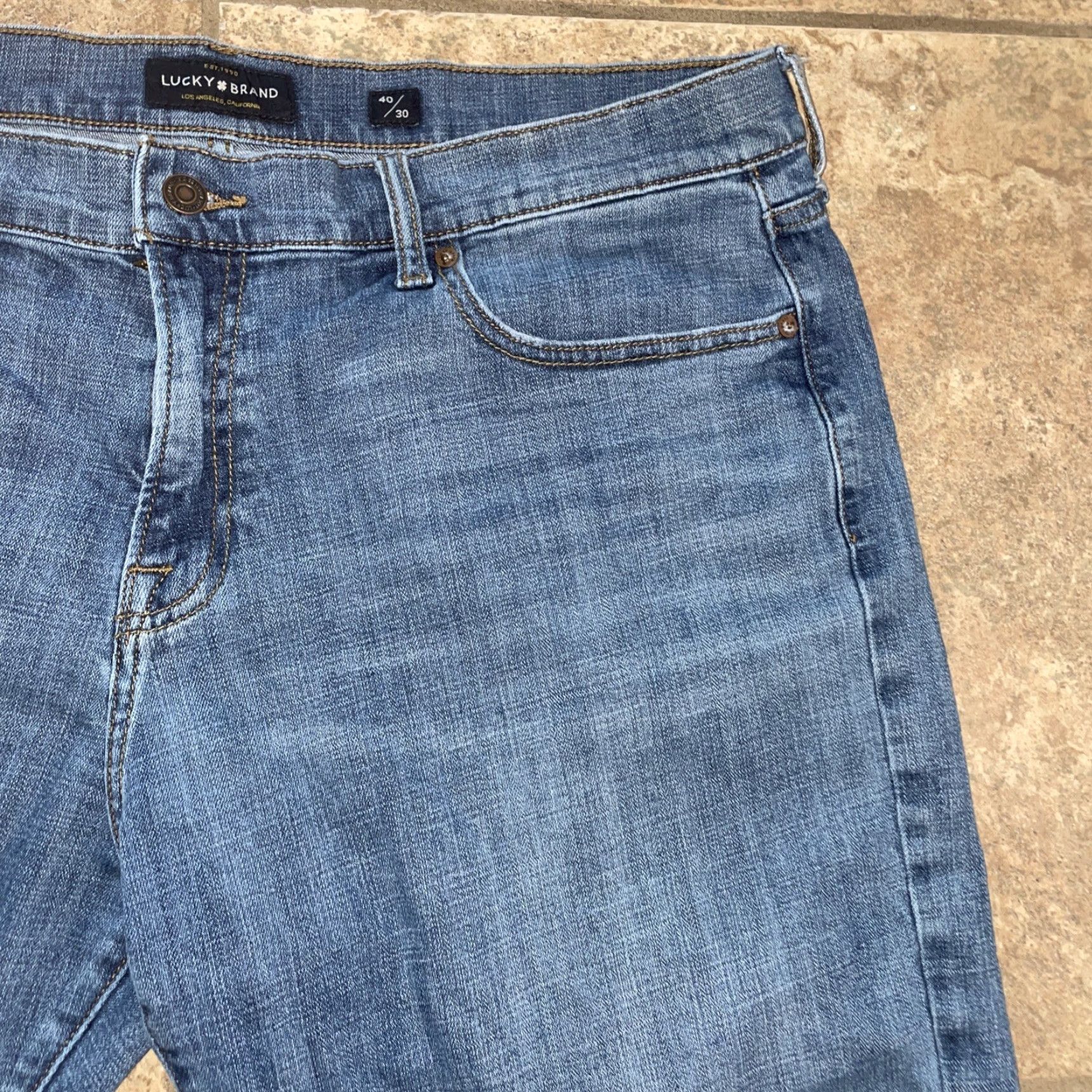 Lucky Brand Lucky Brand 221 Jeans Straight Mens 40x30 Blue Size US 40 / EU 56 - 2 Thumbnail