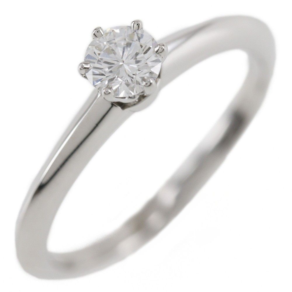 Tiffany & Co. Tiffany & Co. Tiffany Setting Solitaire Ring Platinum with RBC Diamond Size ONE SIZE - 1 Thumbnail