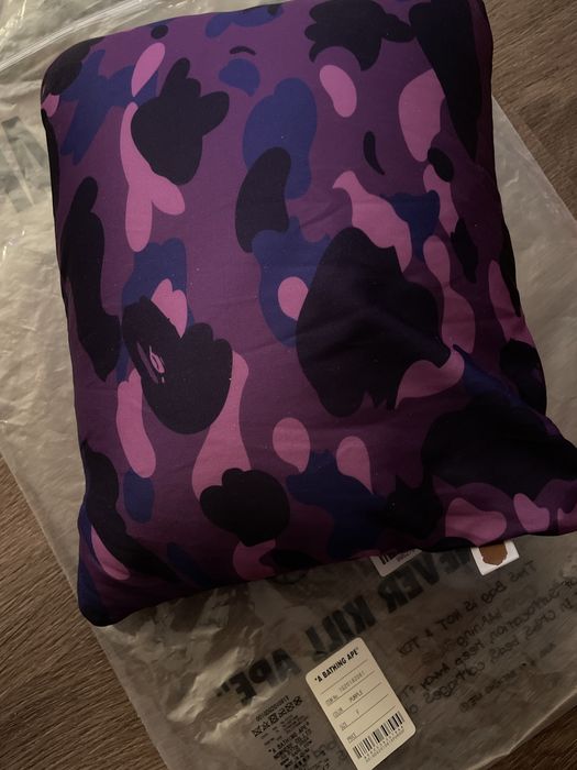 BAPE Color Camo 2Way Neck Pillow Purple