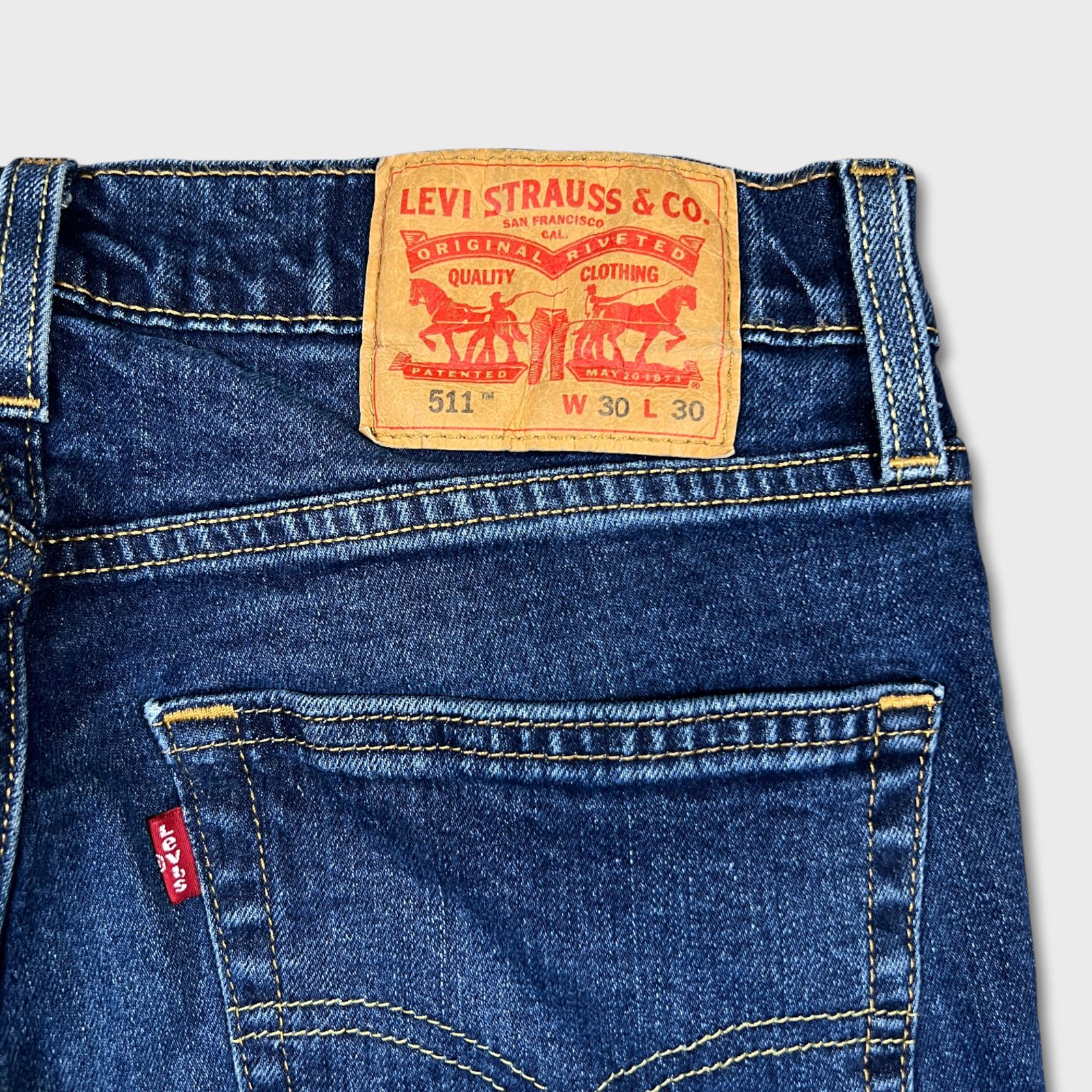 Levi's × Vintage Levi's 511 Jeans 30x30 Slim Fit Faded American Denim Pants Size US 30 / EU 46 - 6 Thumbnail