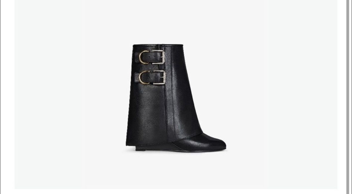 Givenchy o1w1db10325 Shark Lock Boots Biker 120mm in Black Size US 10 / IT 40 - 7 Thumbnail
