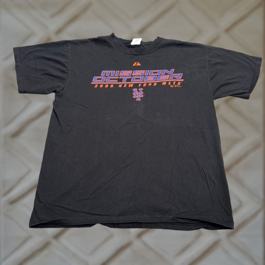 MLB Majestic T-Shirt XL Black MLB Graphic 2006 October Plaoffs Mission Tee Size US XL / EU 56 / 4 - 1 Thumbnail