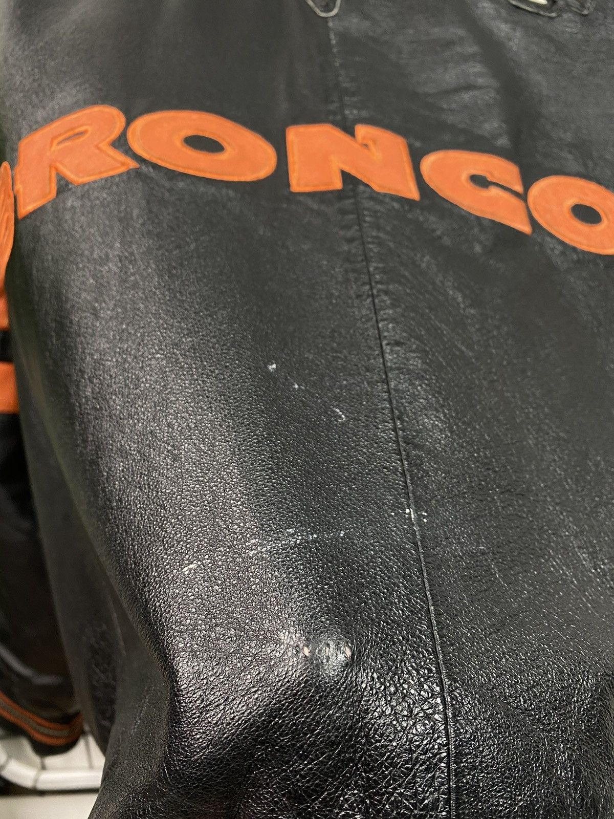 Other Vintage Denver Broncos NFL Leather Bomber Jacket Varsity XL Size US XL / EU 56 / 4 - 24 Thumbnail