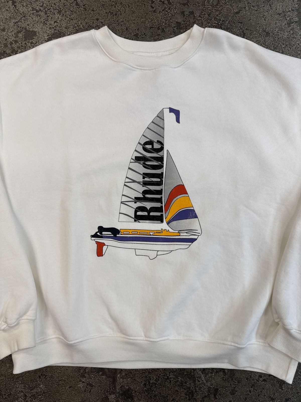 Rhude Rhude Catamaran Champion Crewneck Size US XL / EU 56 / 4 - 2 Thumbnail