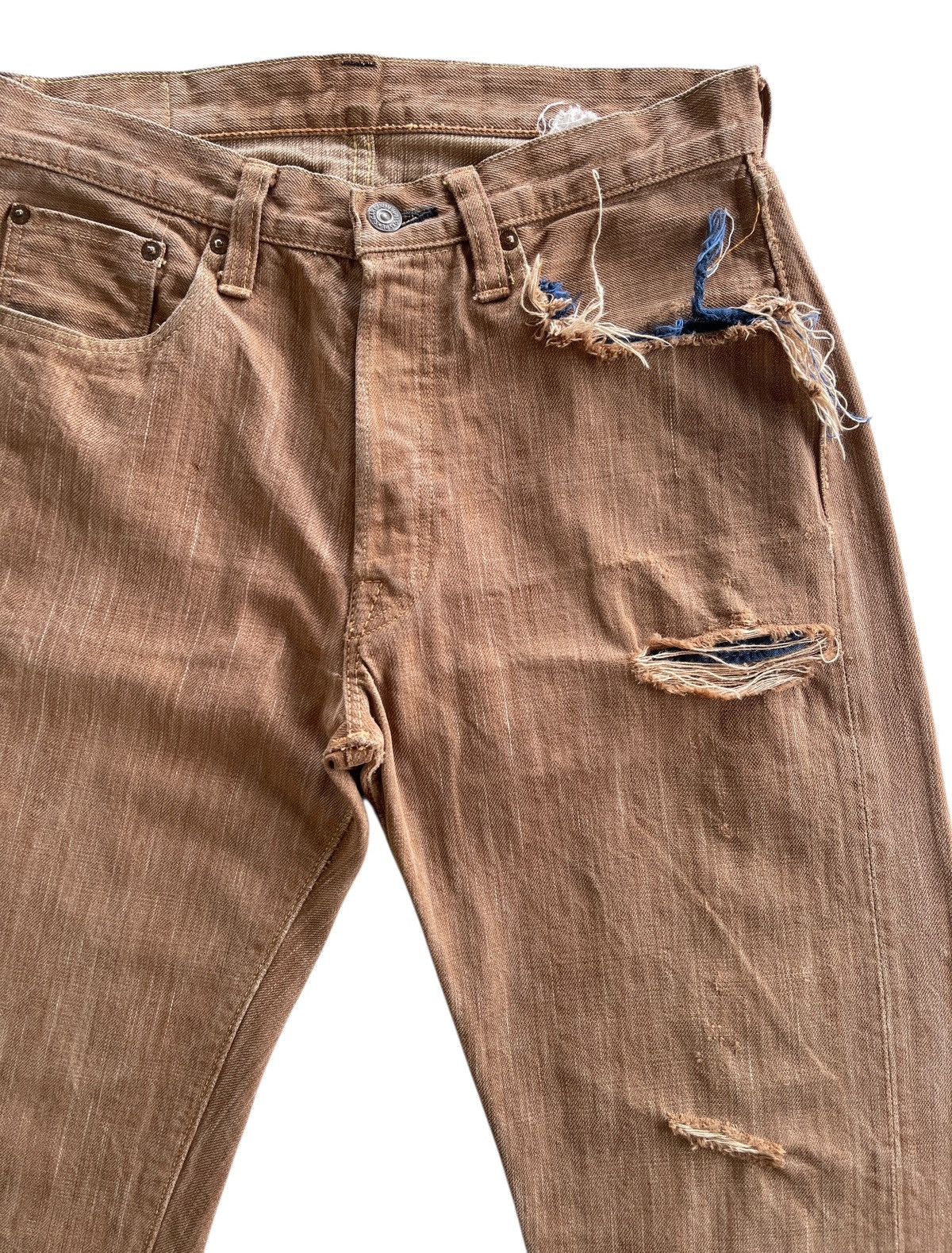 Sugar Cane Sugar Cane Okinawa Distressed Toyo Enterprise Denim Size US 29 - 4 Thumbnail