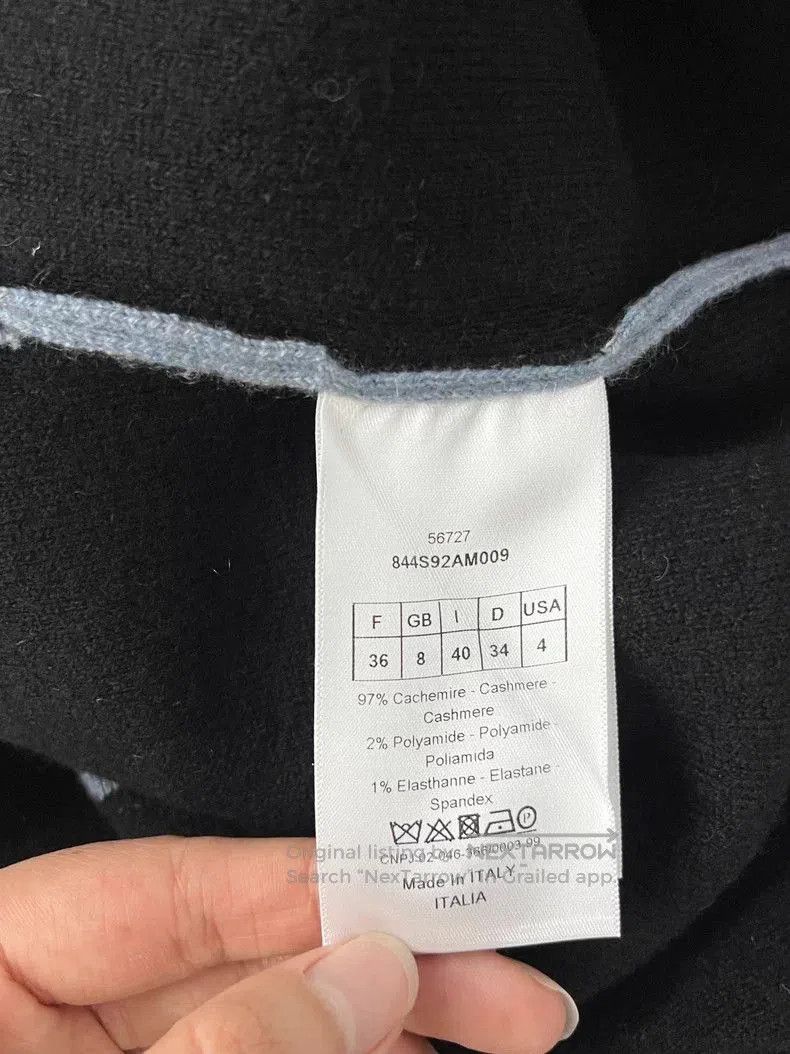 Dior Dior Light Blue Hooded Cashmere Sweater. Size US M / EU 48-50 / 2 - 5 Thumbnail