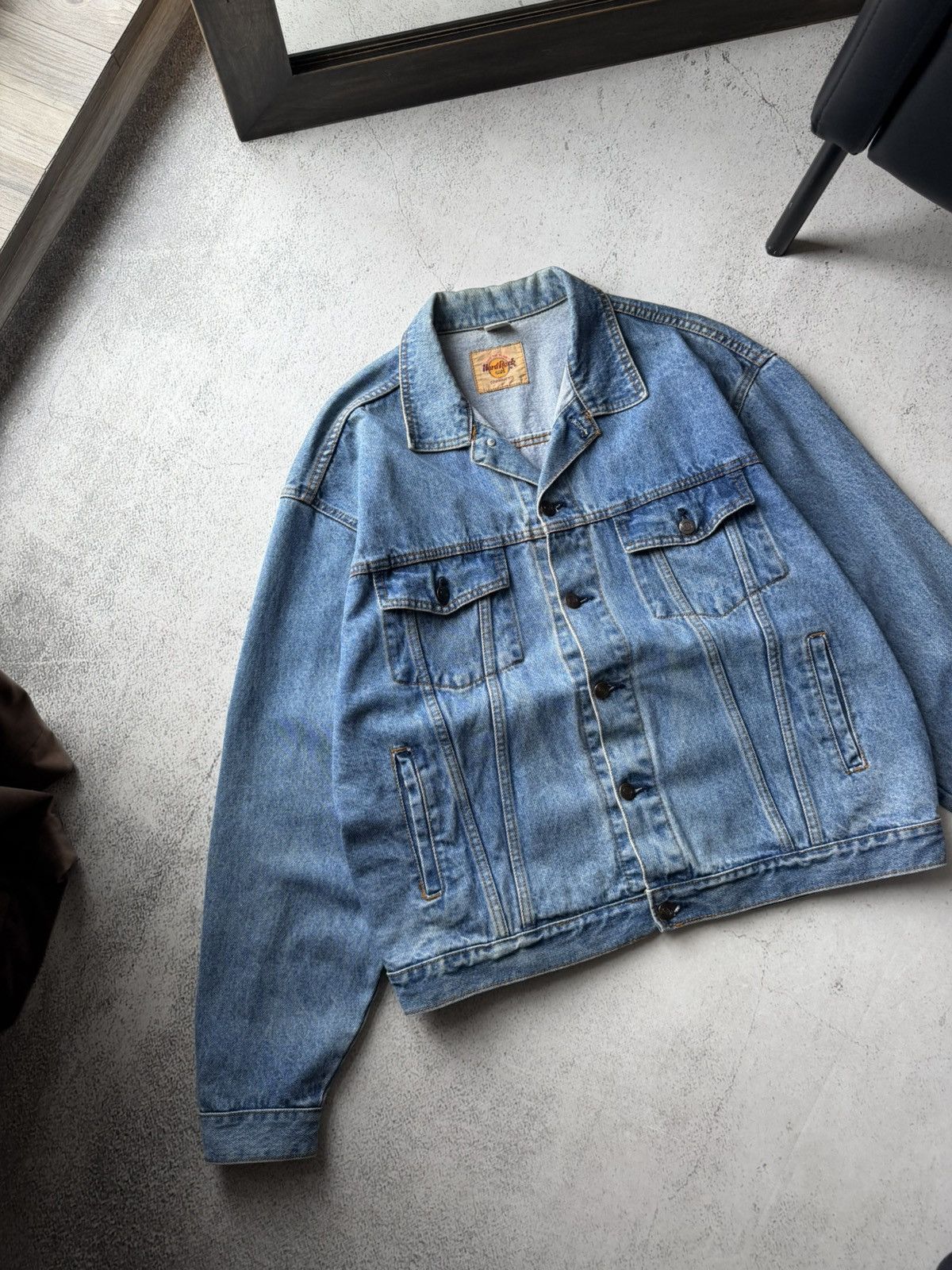 Hard Rock Cafe Hard Rock Cafe New York Vintage True Denim Blue Jeans Jacket Size US XL / EU 56 / 4 - 5 Thumbnail