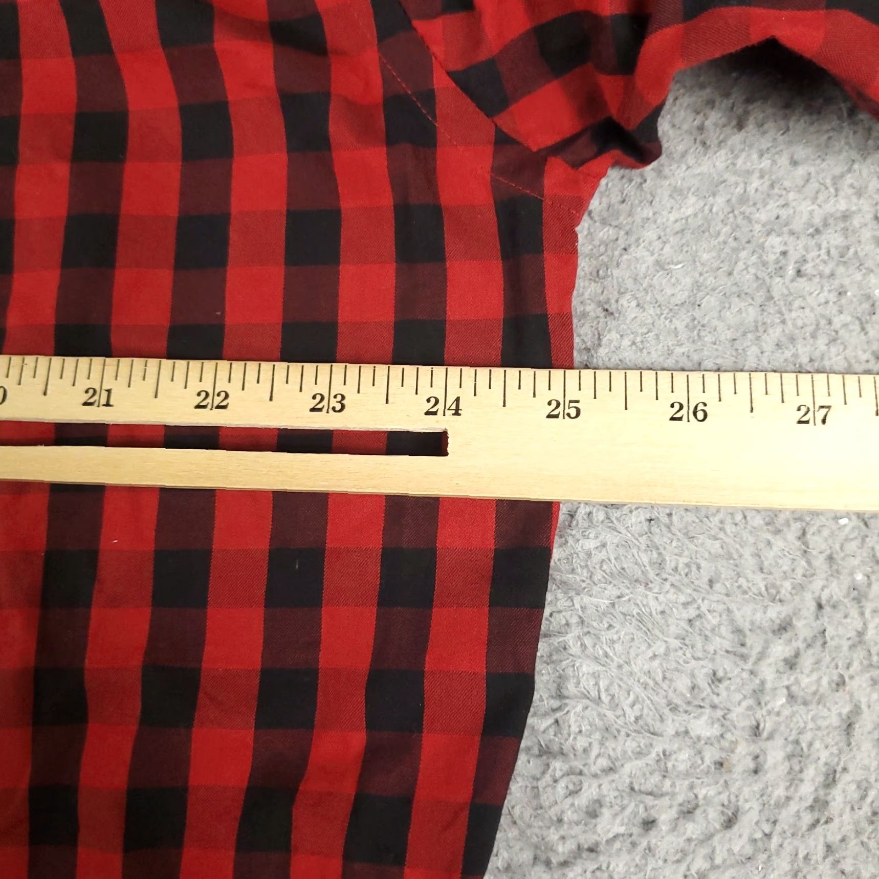 Tommy Hilfiger TOMMY HILFIGER Check Button-Up Shirt Mens XL Red Casual Long Sleeve Modern Preppy Size US XL / EU 56 / 4 - 5 Thumbnail