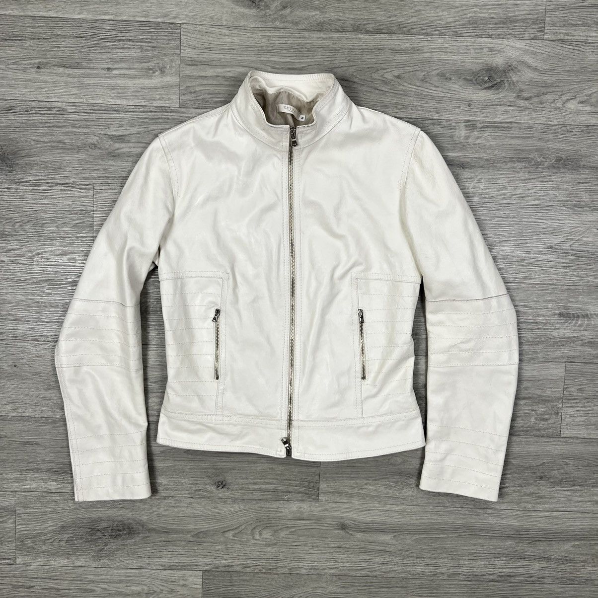 Other XETRA Italy Creamy Lambskin Leather Moto Jacket Women’s Sz M Size M / US 6-8 / IT 42-44 - 2 Thumbnail