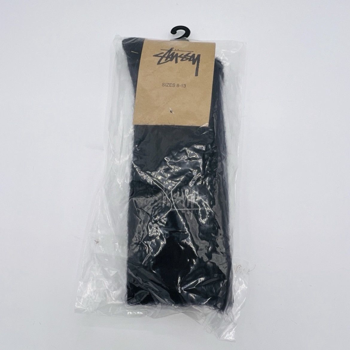 Stussy STUSSY Shaggy MOHAIR Blend Socks in Black - Embroidered Logo Size ONE SIZE - 2 Thumbnail