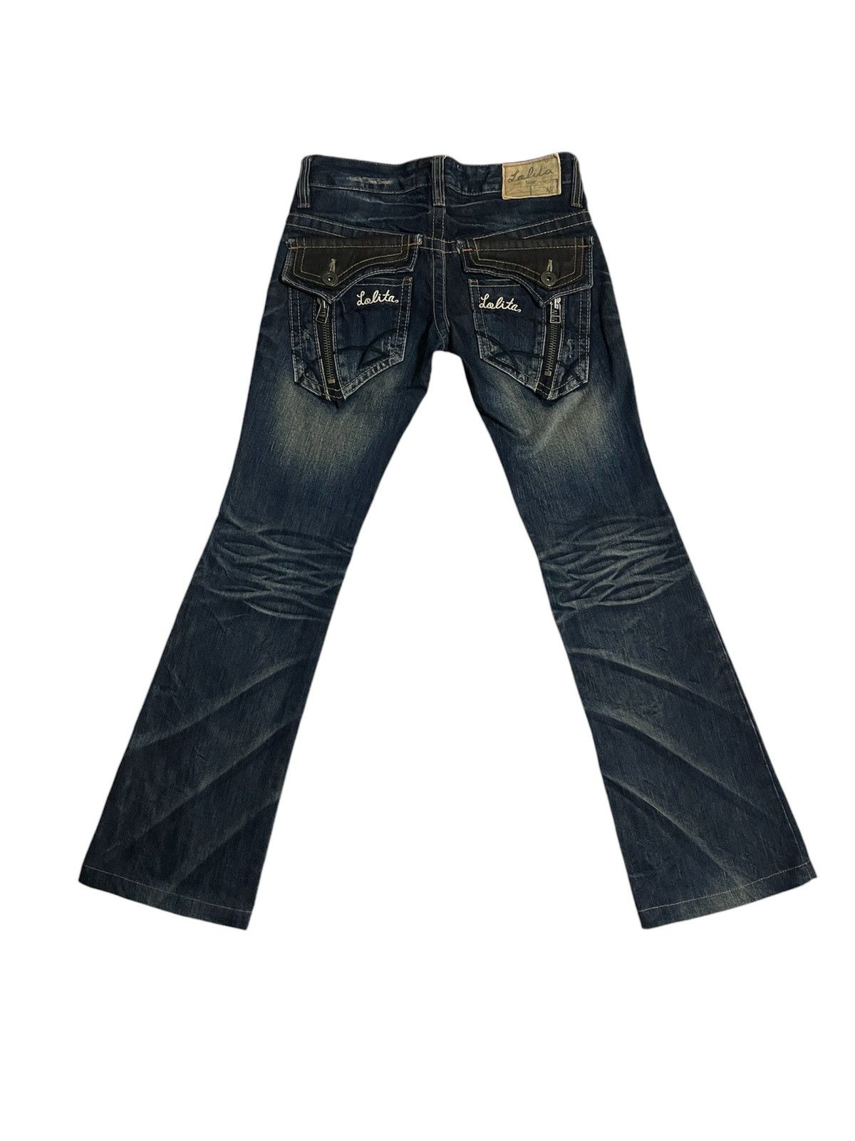 Japanese Brand Lolita Jeans Washed Flared Size US 30 / EU 46 - 16 Thumbnail