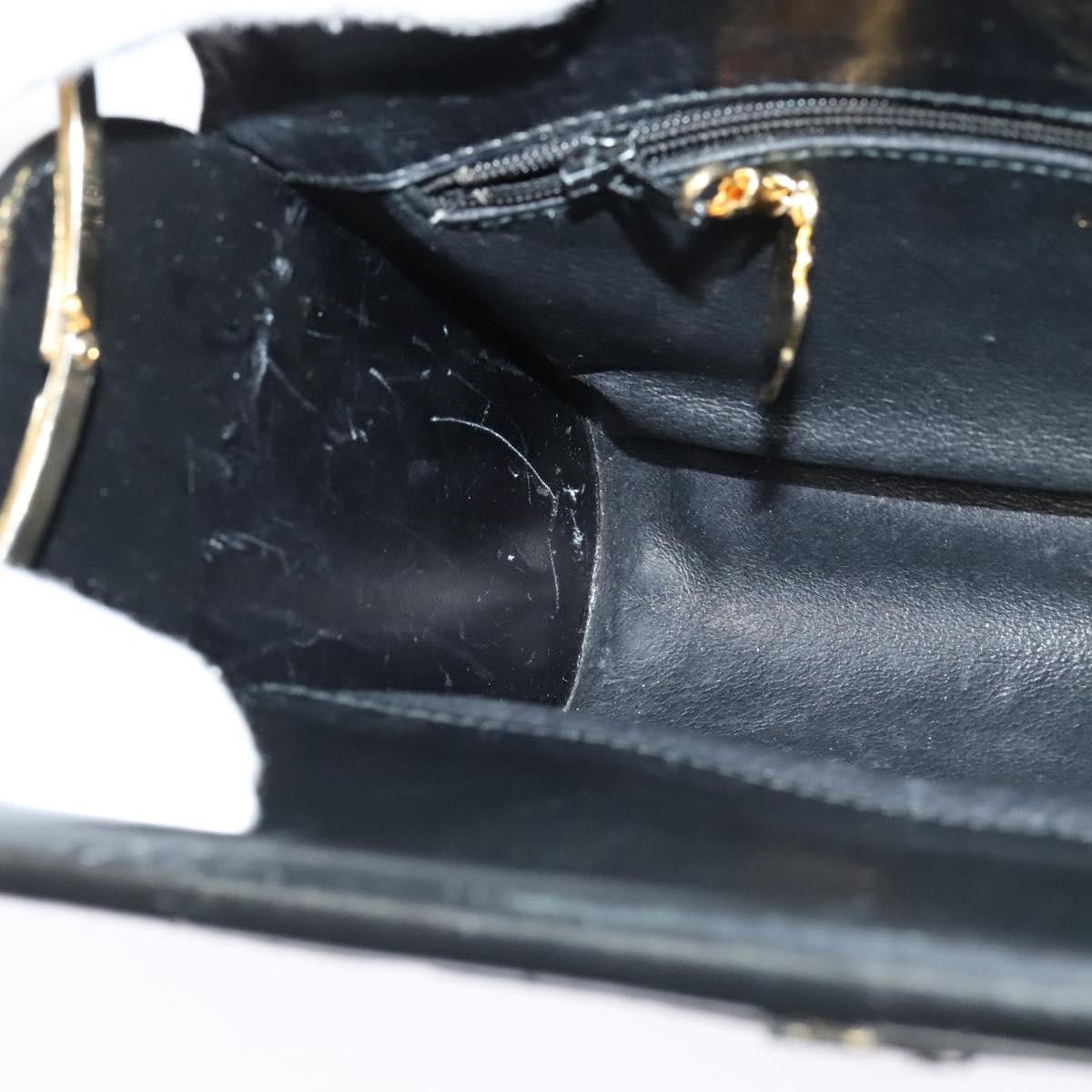 Gucci GUCCI Micro GG Canvas Shoulder Bag Leather Gold Black Size ONE SIZE - 18 Thumbnail
