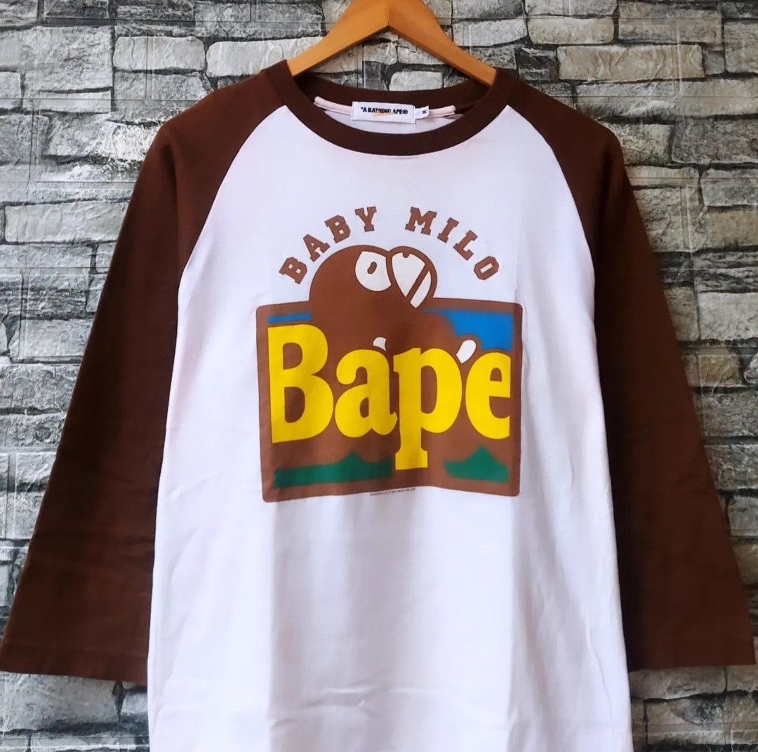 Bape Bape Baby Milo Raglan Size US M / EU 48-50 / 2 - 2 Thumbnail
