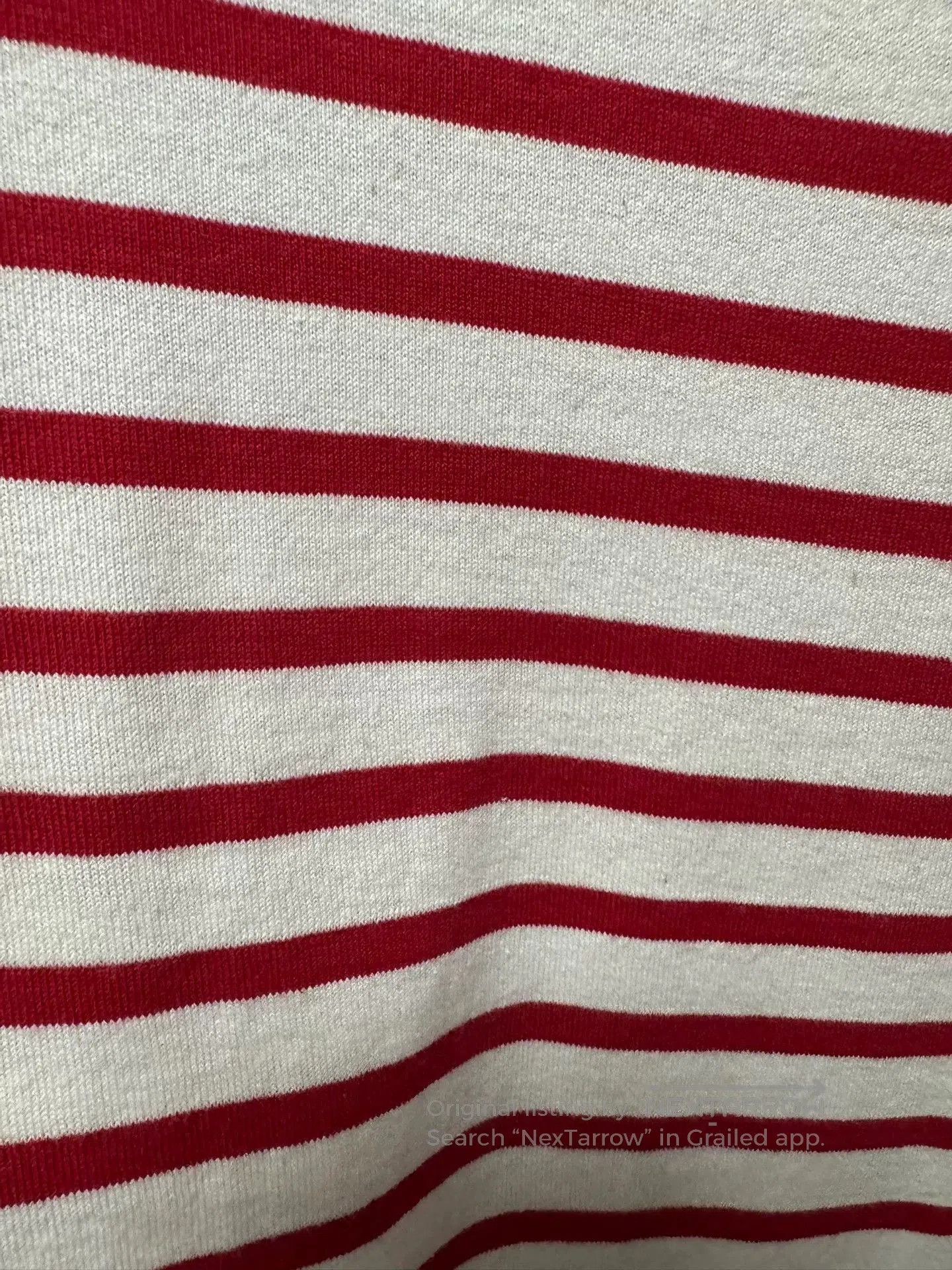 Saint Laurent Paris Saint Laurent Red and White Striped T. Size US S / EU 44-46 / 1 - 5 Thumbnail