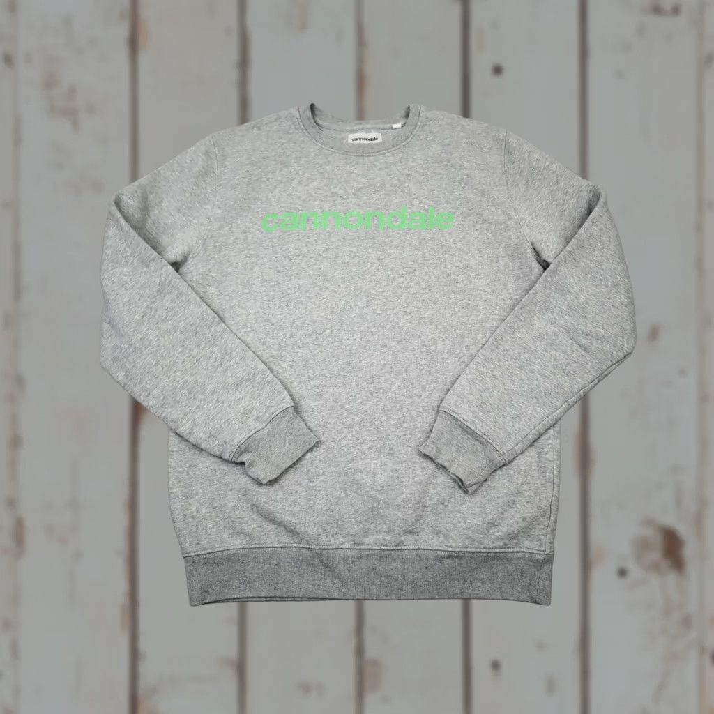 Vintage Cannondale Sweatshirt Men S Gray Solid Green Logo Pullover Crew S Size US S / EU 44-46 / 1 - 1 Thumbnail