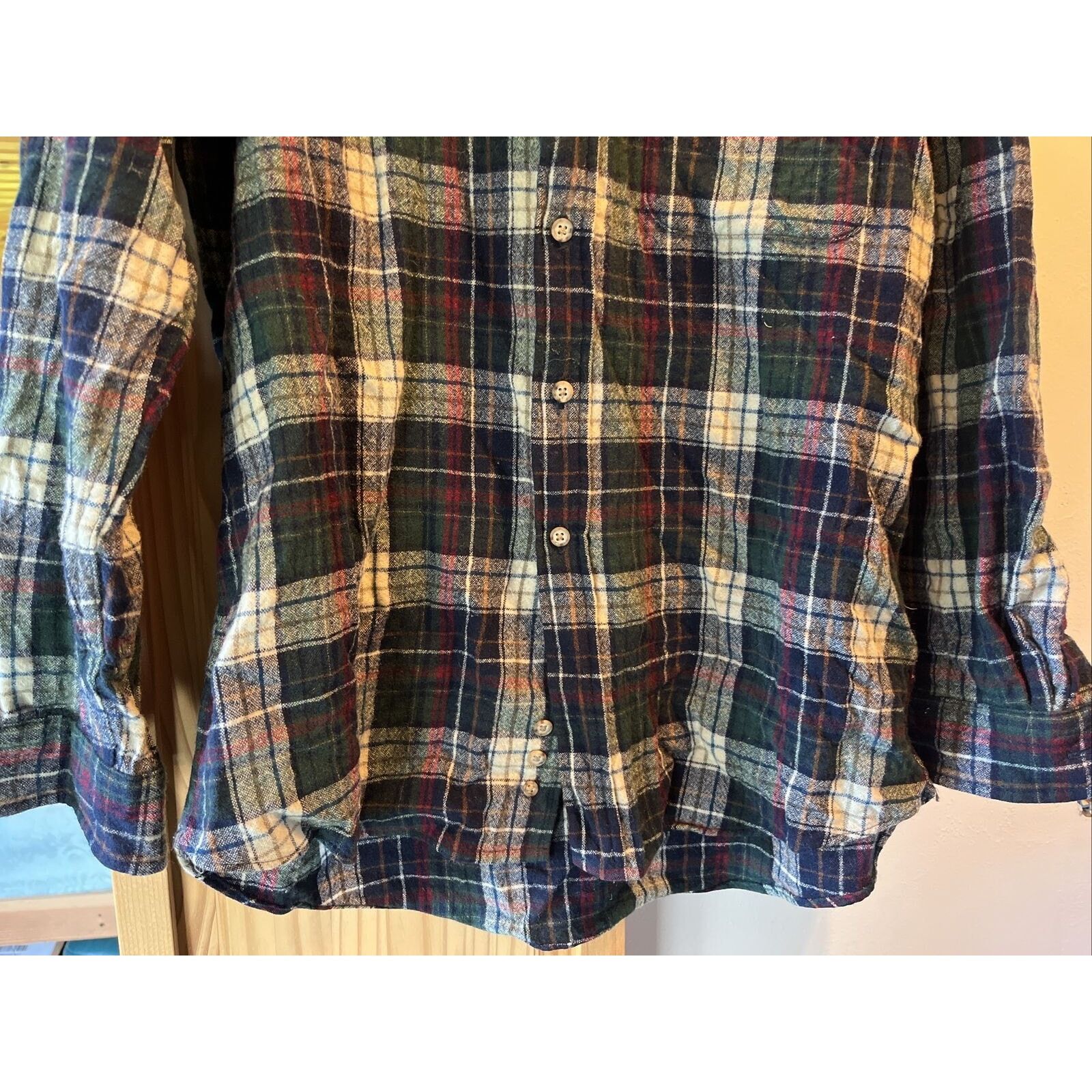 Pendleton Pendleton Men’s L Multicolored Plaid LS Wool Flannel Shirt Size US L / EU 52-54 / 3 - 9 Thumbnail
