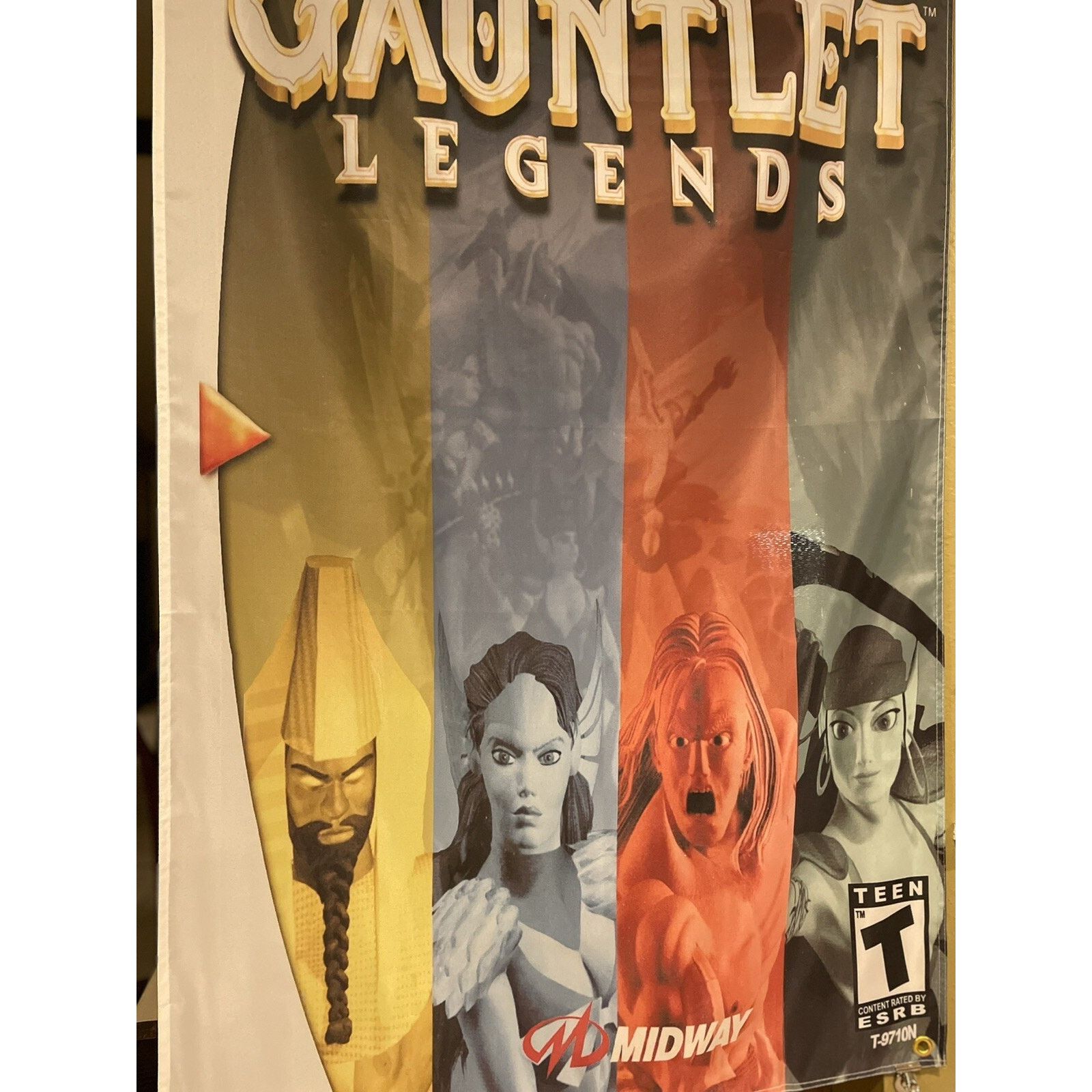 Other Gauntlet Legends 5ft Flag Sega Dreamcast 2000 Banner Midway Size ONE SIZE - 2 Thumbnail