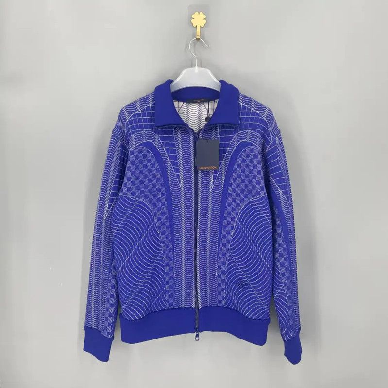 Louis Vuitton Louis Vuitton Men's Blue Cotton Jacket 0089 Size US L / EU 52-54 / 3 - 1 Thumbnail