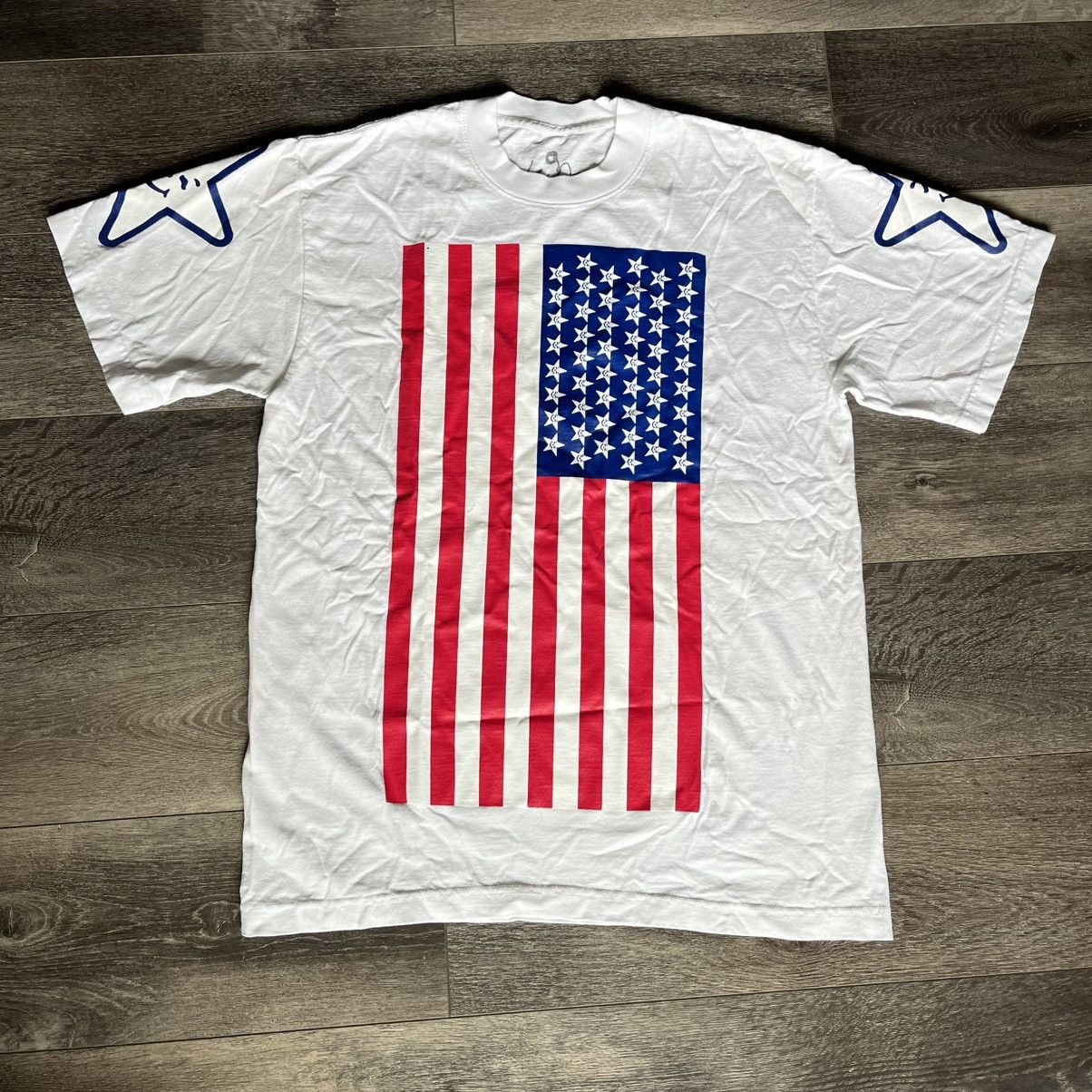 Asspizza Asspizza 50 States Tour American Flag Graphic White T Shirt Size US S / EU 44-46 / 1 - 1 Thumbnail