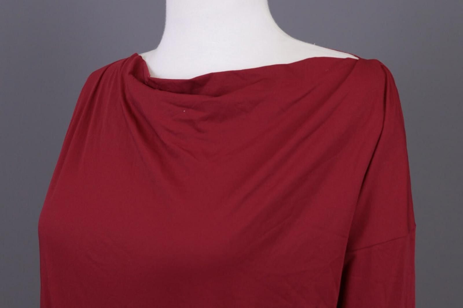 Wolford Wolford Burgundy Stretch Long Sleeve Pullover Sweater Size ONE SIZE - 9 Thumbnail