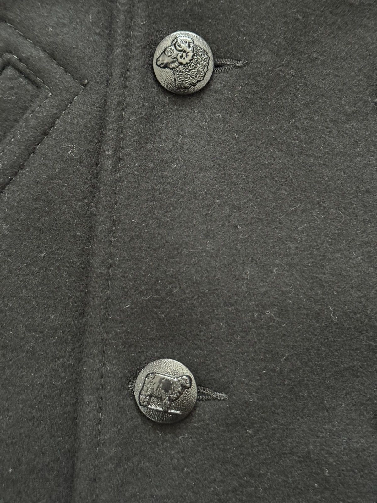 Undercover AW10 Undercover "Avakareta Life" Wool Patch Peacoat Size US M / EU 48-50 / 2 - 6 Thumbnail