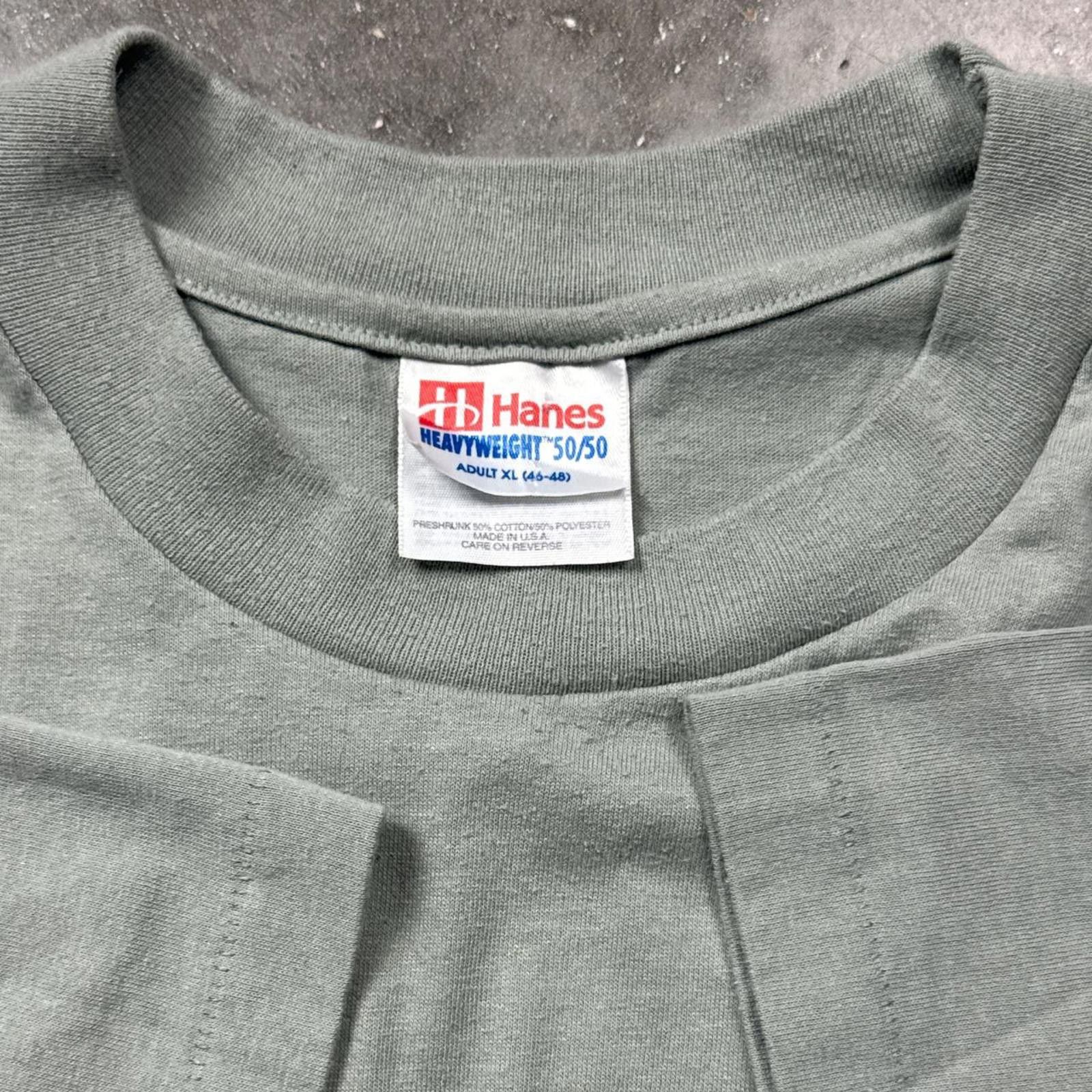 Hanes Hanes Heavyweight 1990’s Single Stitch T-Shirt 50/50 Size US XL / EU 56 / 4 - 3 Thumbnail