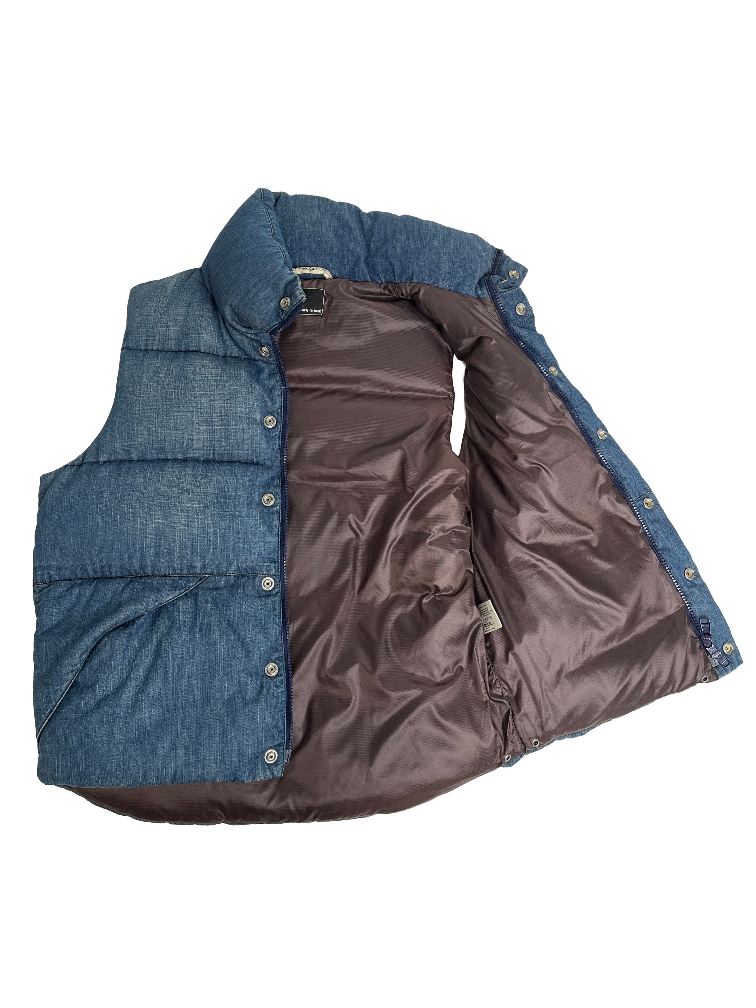 Number (N)ine Number (N)ine Denim Goose Down Puffer Vest Size US M / EU 48-50 / 2 - 5 Thumbnail