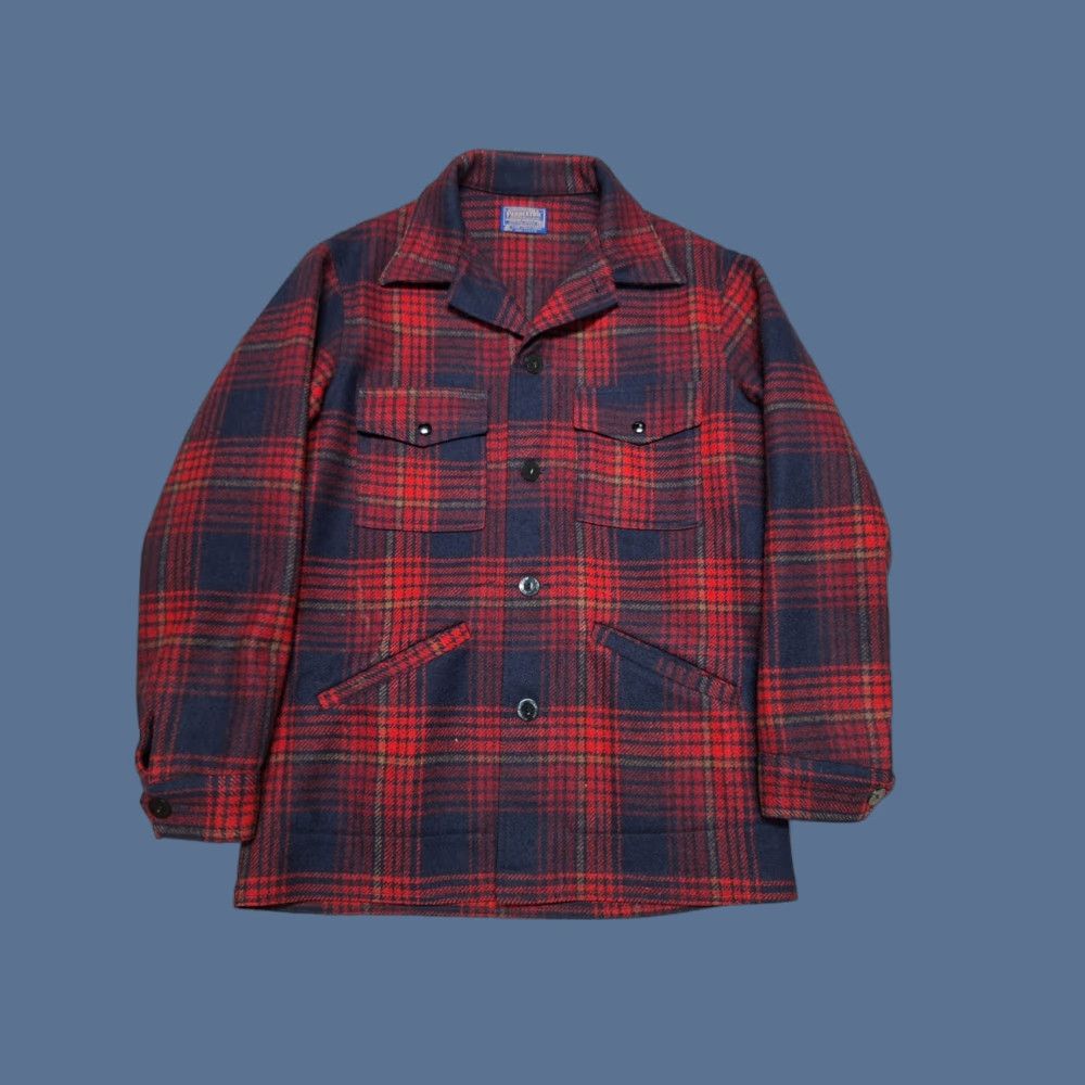 Pendleton Pendleton Board Shirt Men M Red Plaid Wool Button-Up Pocket Vintage (Note: Vintage field says No – ignore) Shirt Size US M / EU 48-50 / 2 - 1 Thumbnail